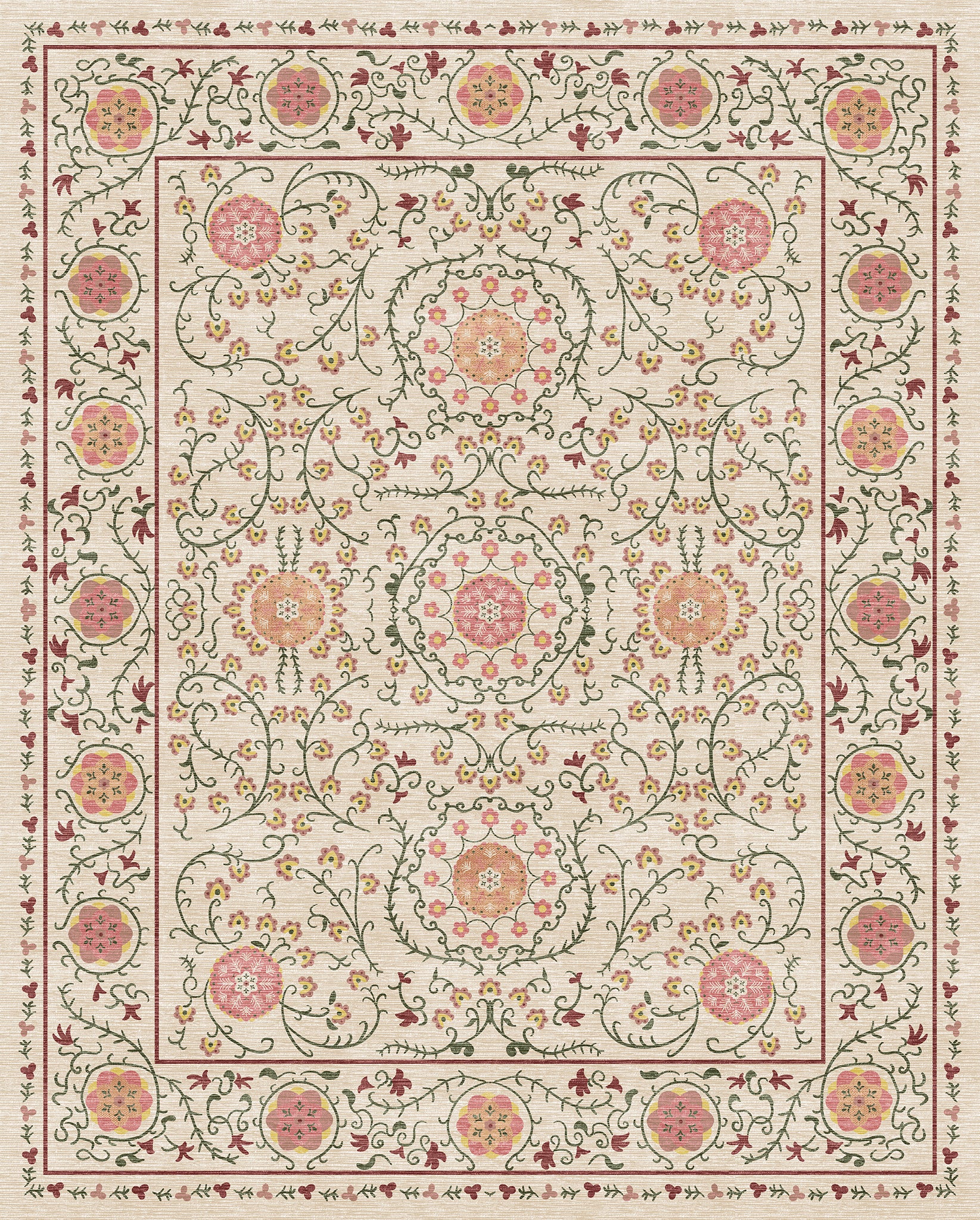 Rosalie Ornamental Medallion Rug