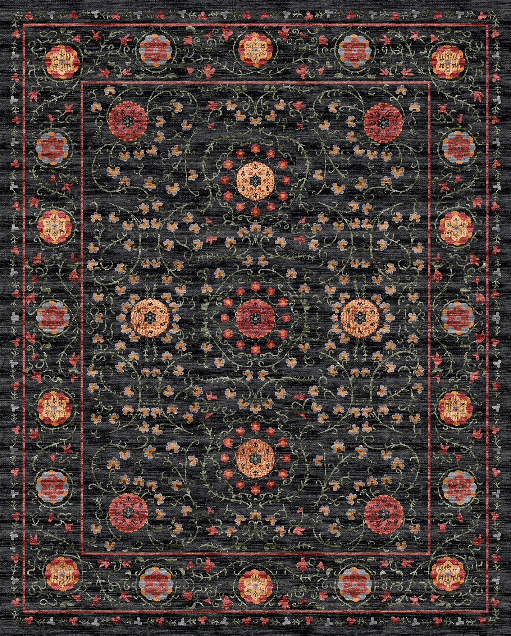 Rosalie Ornamental Medallion Rug