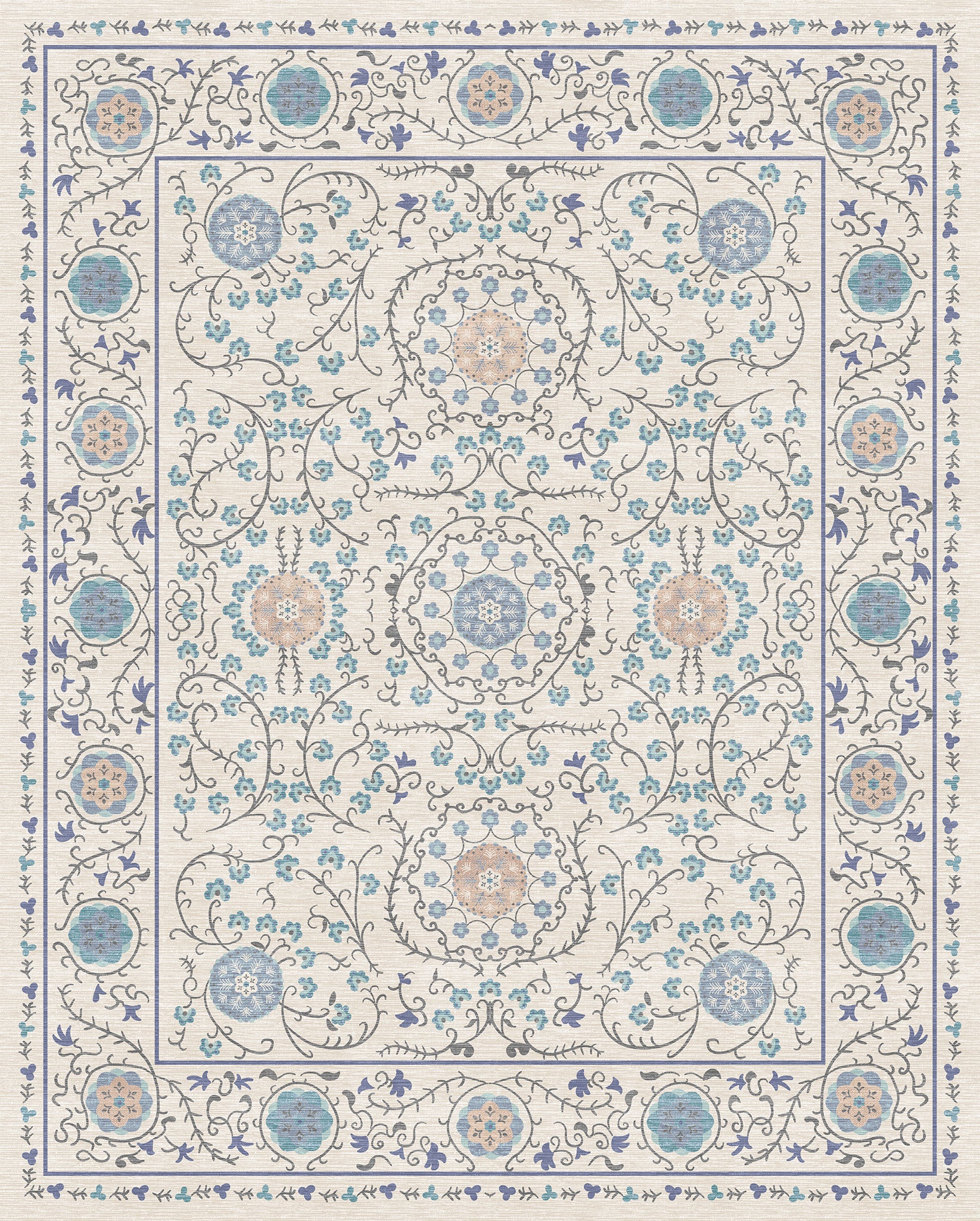 Rosalie Ornamental Medallion Rug