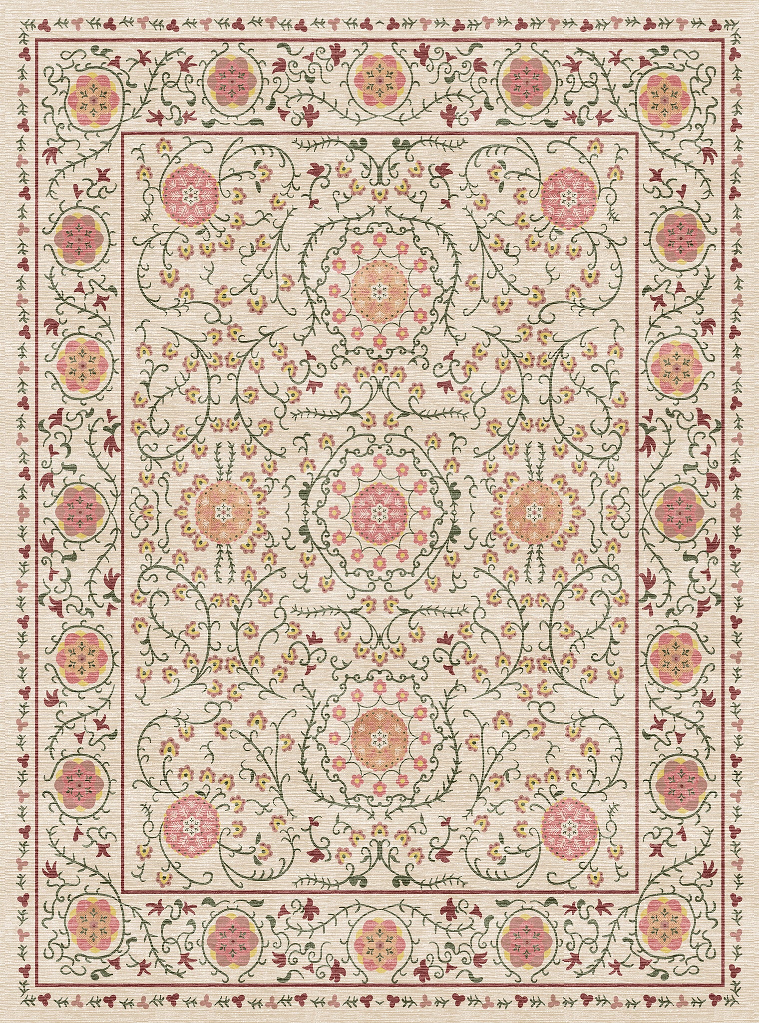 Rosalie Ornamental Medallion Rug