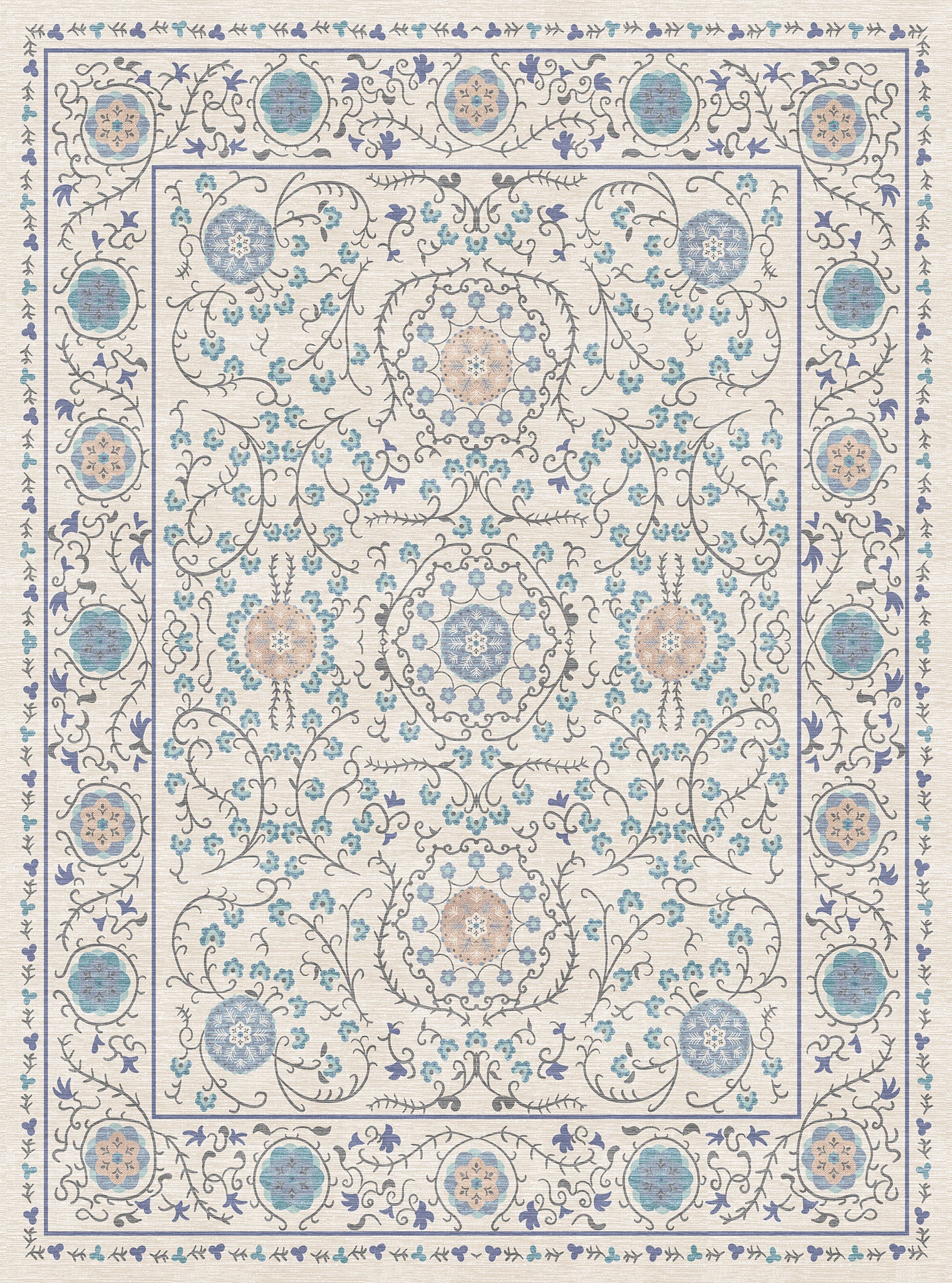 Rosalie Ornamental Medallion Rug