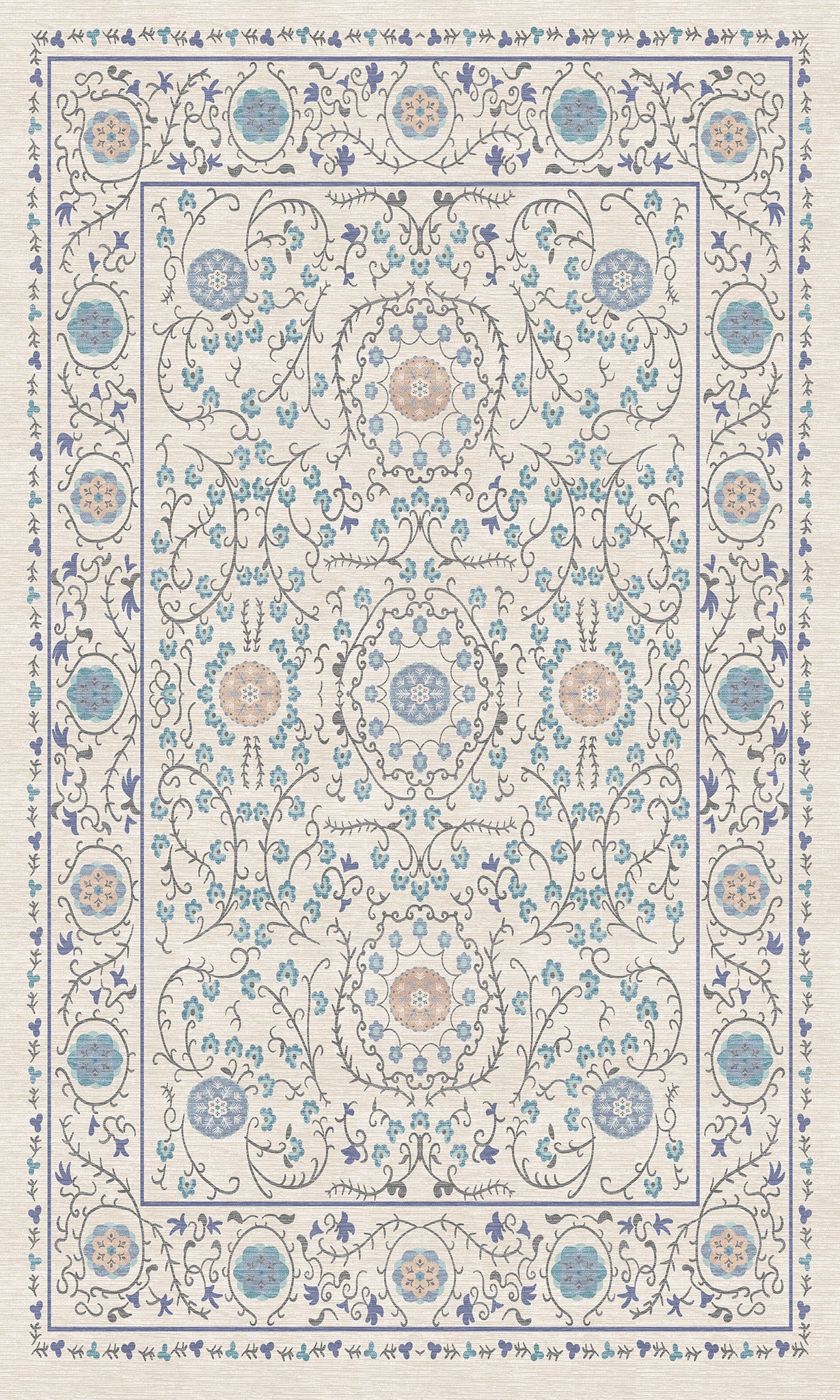 Rosalie Ornamental Medallion Rug