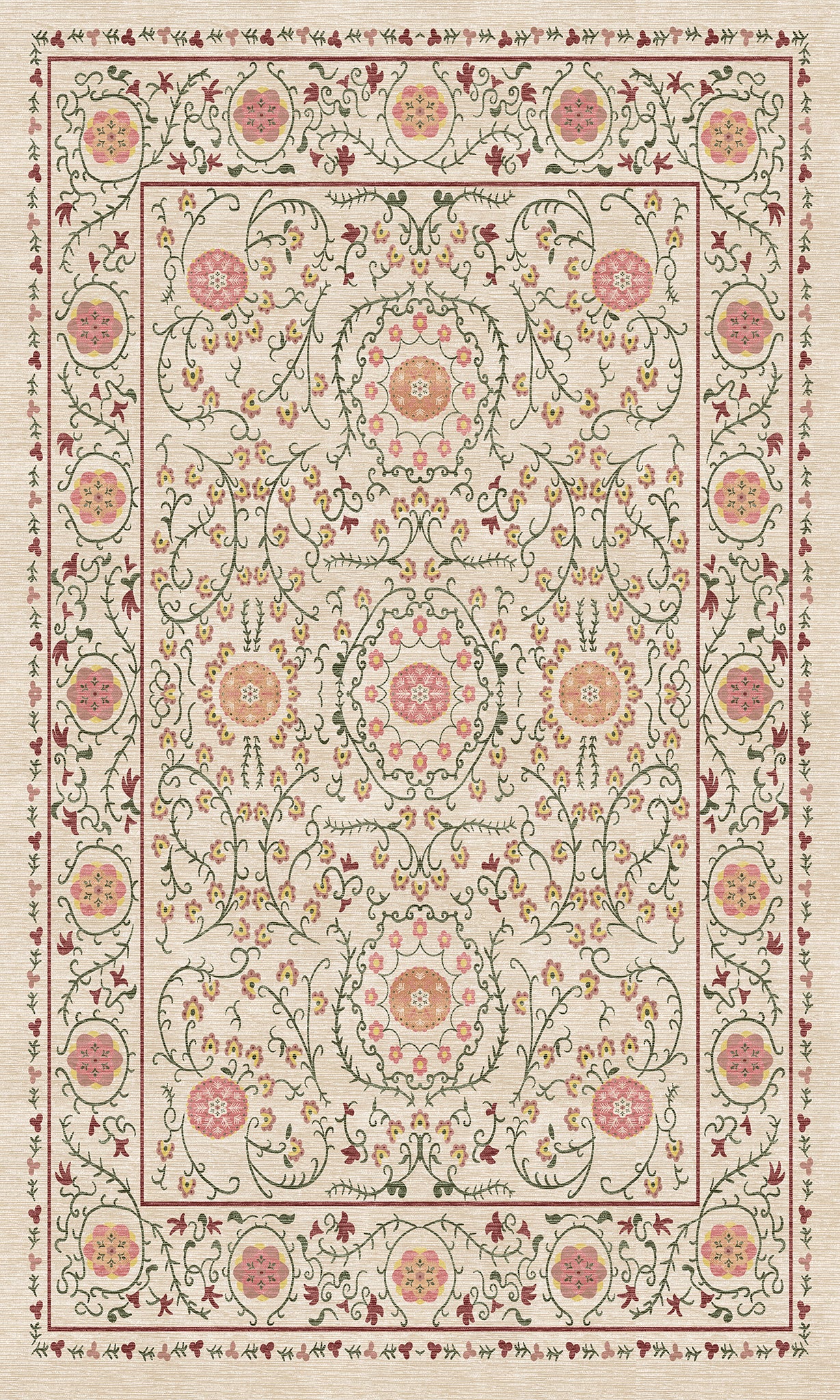 Rosalie Ornamental Medallion Rug