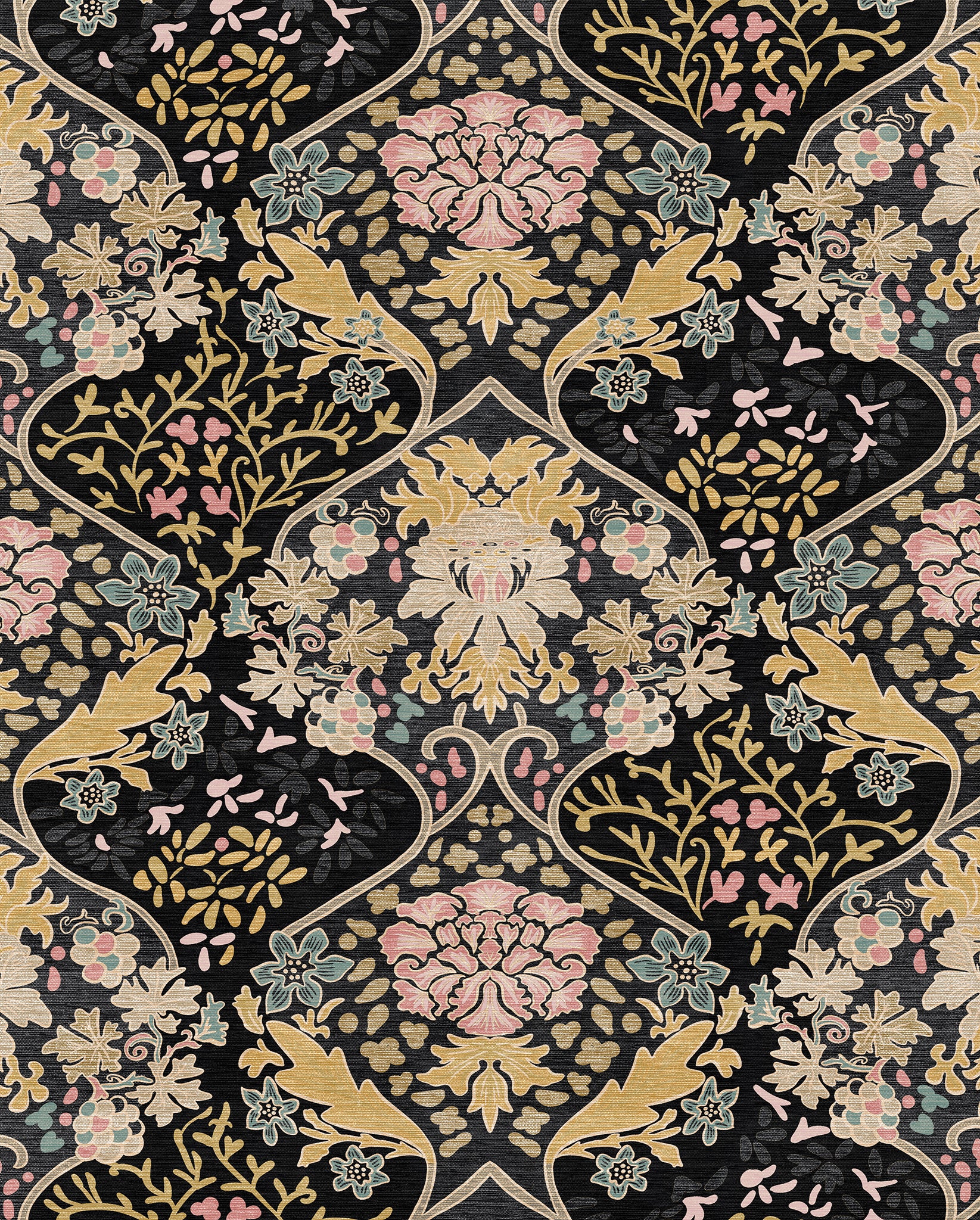 Ivy Floral Ornamental Design Rug