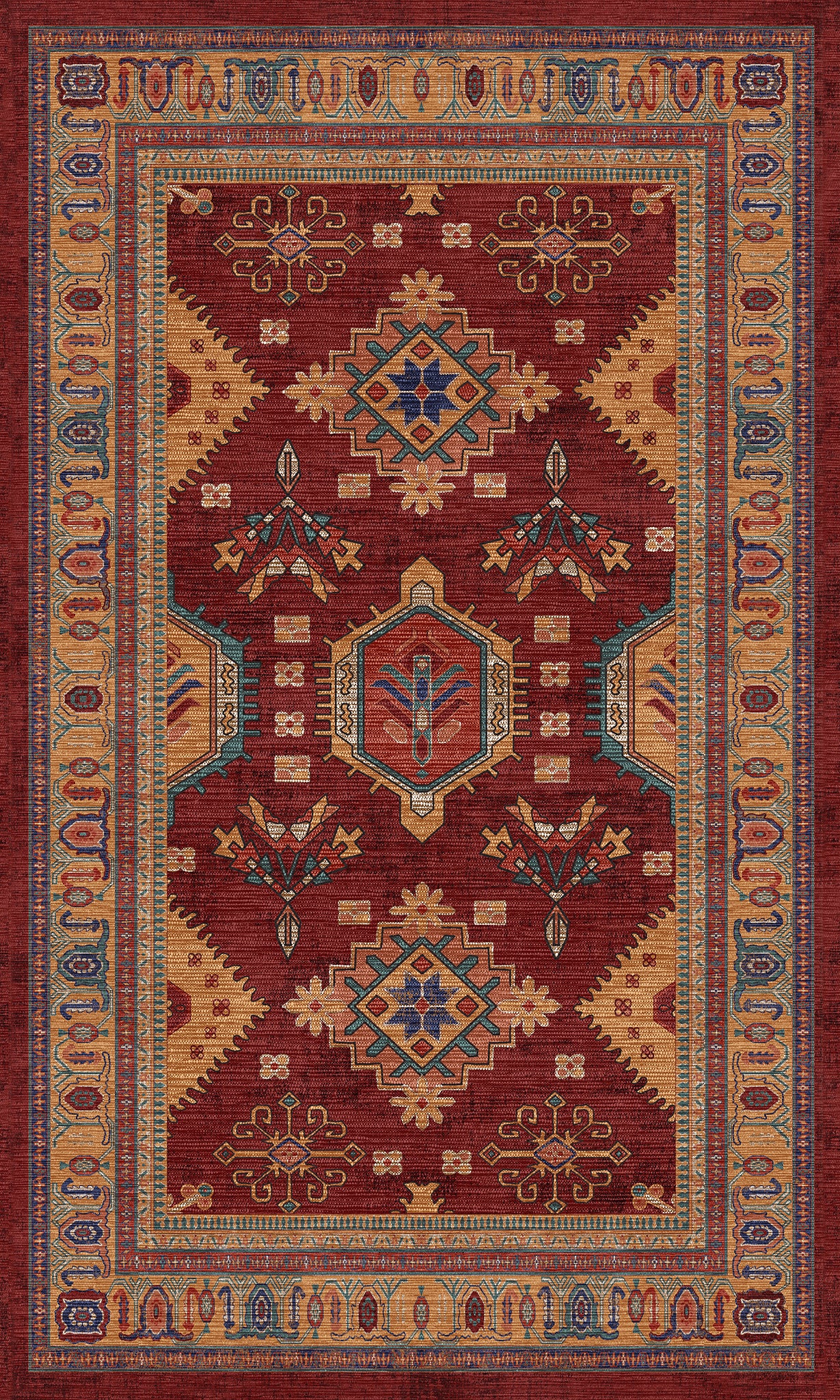 Eliza Alfombra Ornamental Medallón