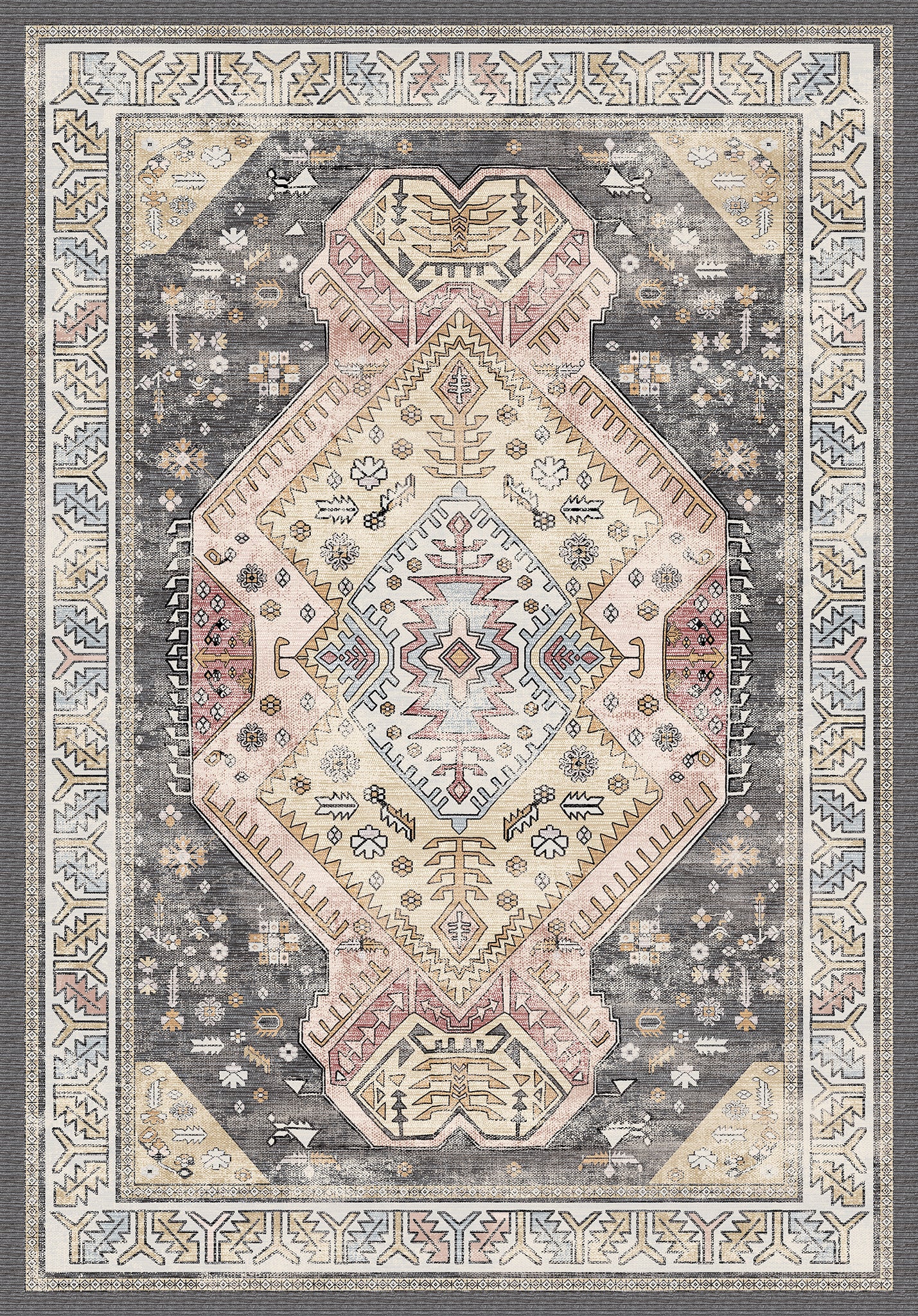 Isla Ornamental Medallion Rug