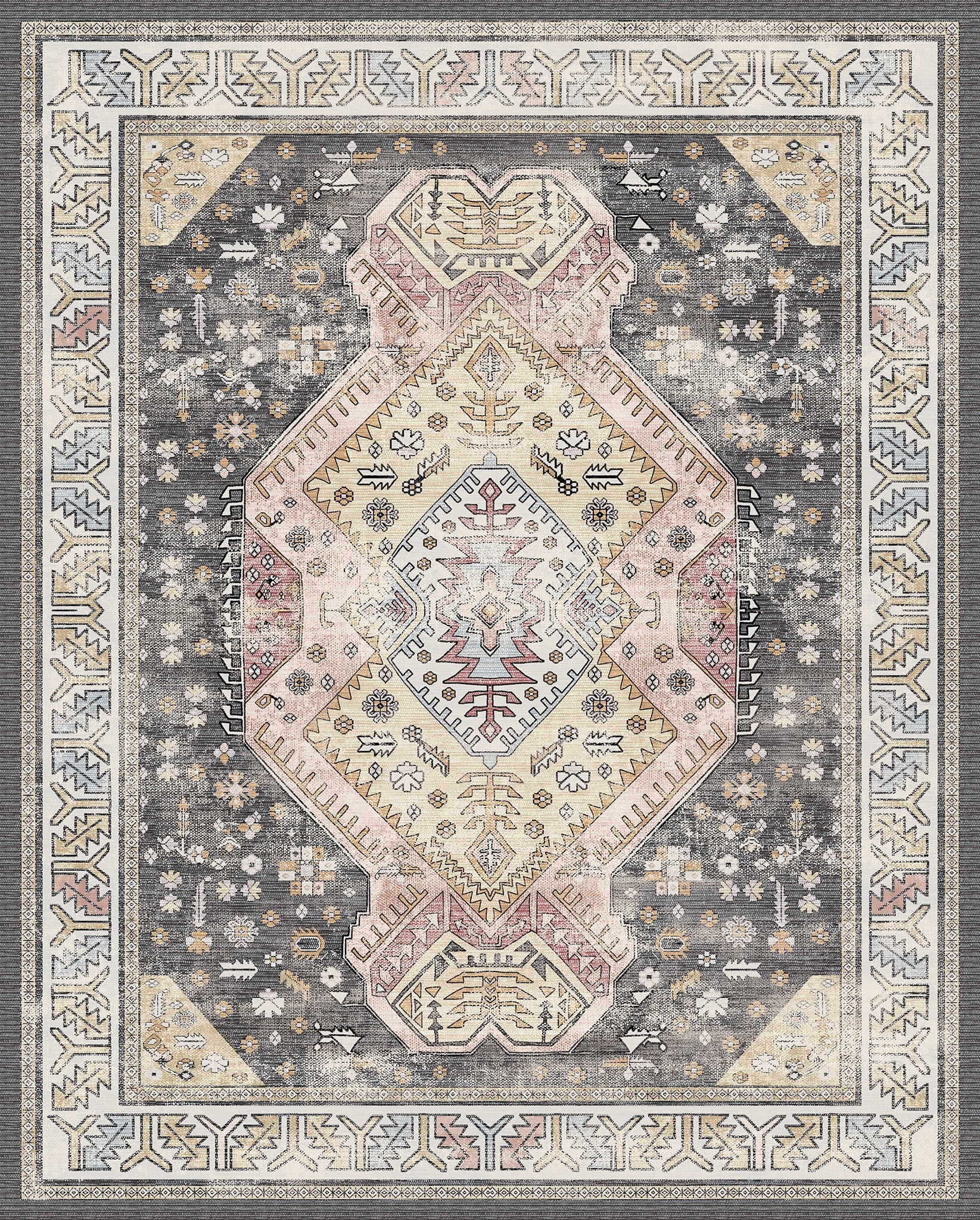 Isla Ornamental Medallion Rug