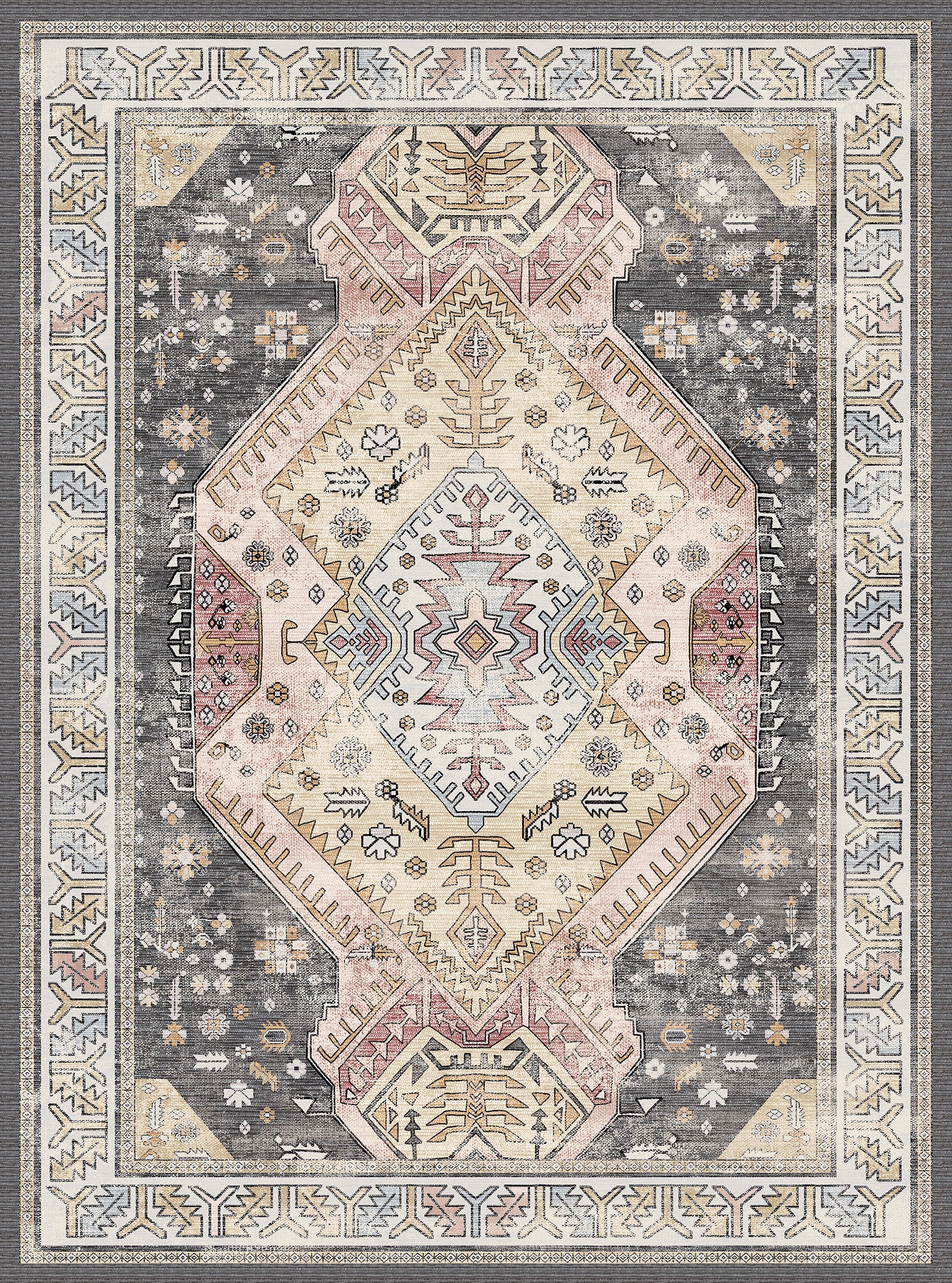 Isla Ornamental Medallion Rug