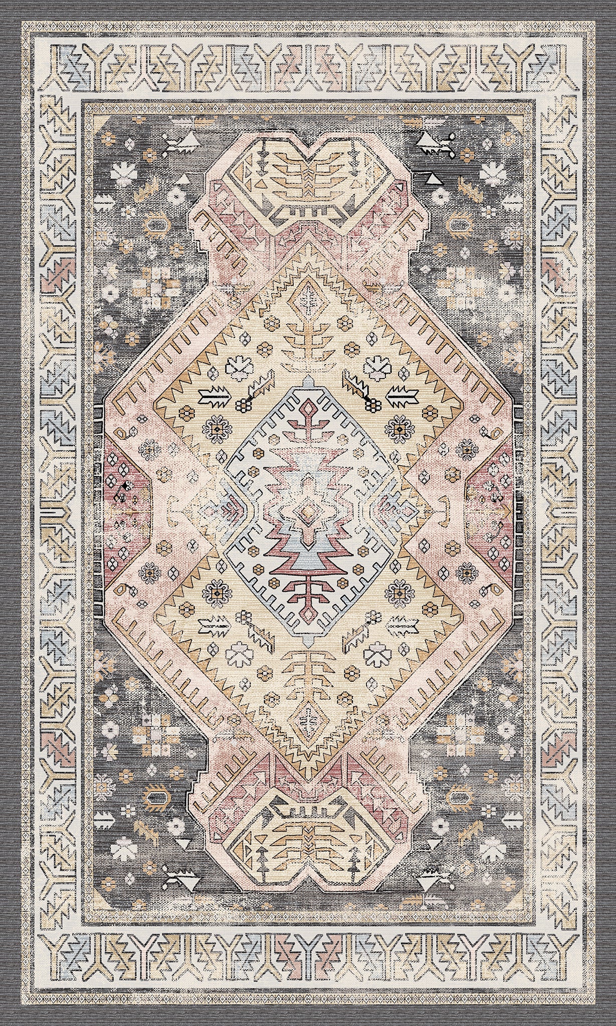 Isla Ornamental Medallion Rug