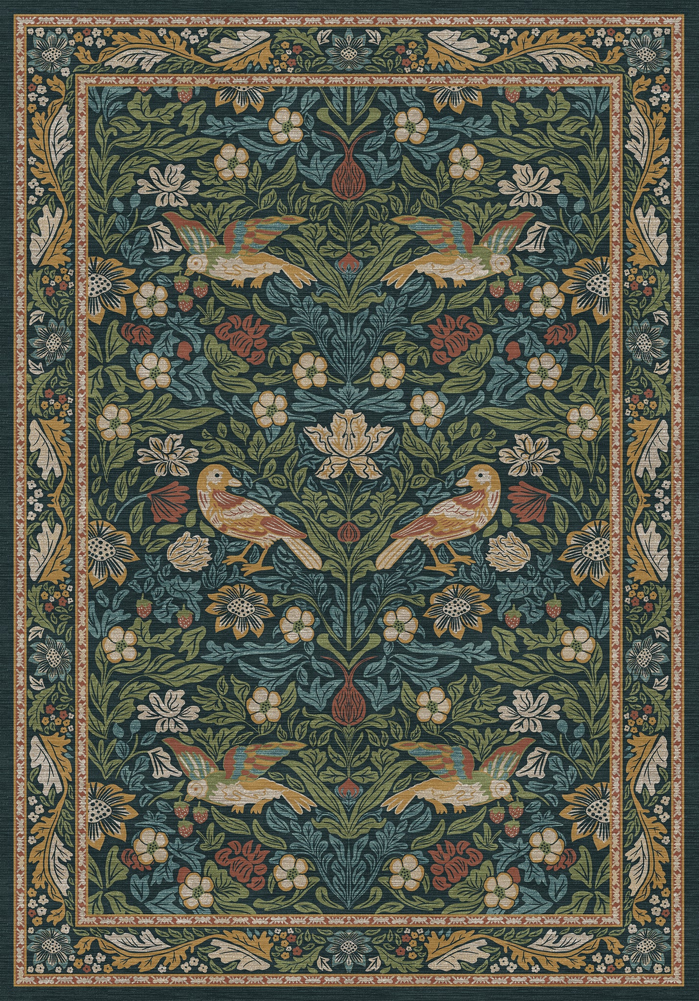 Ophelia Ornamental Floral Rug