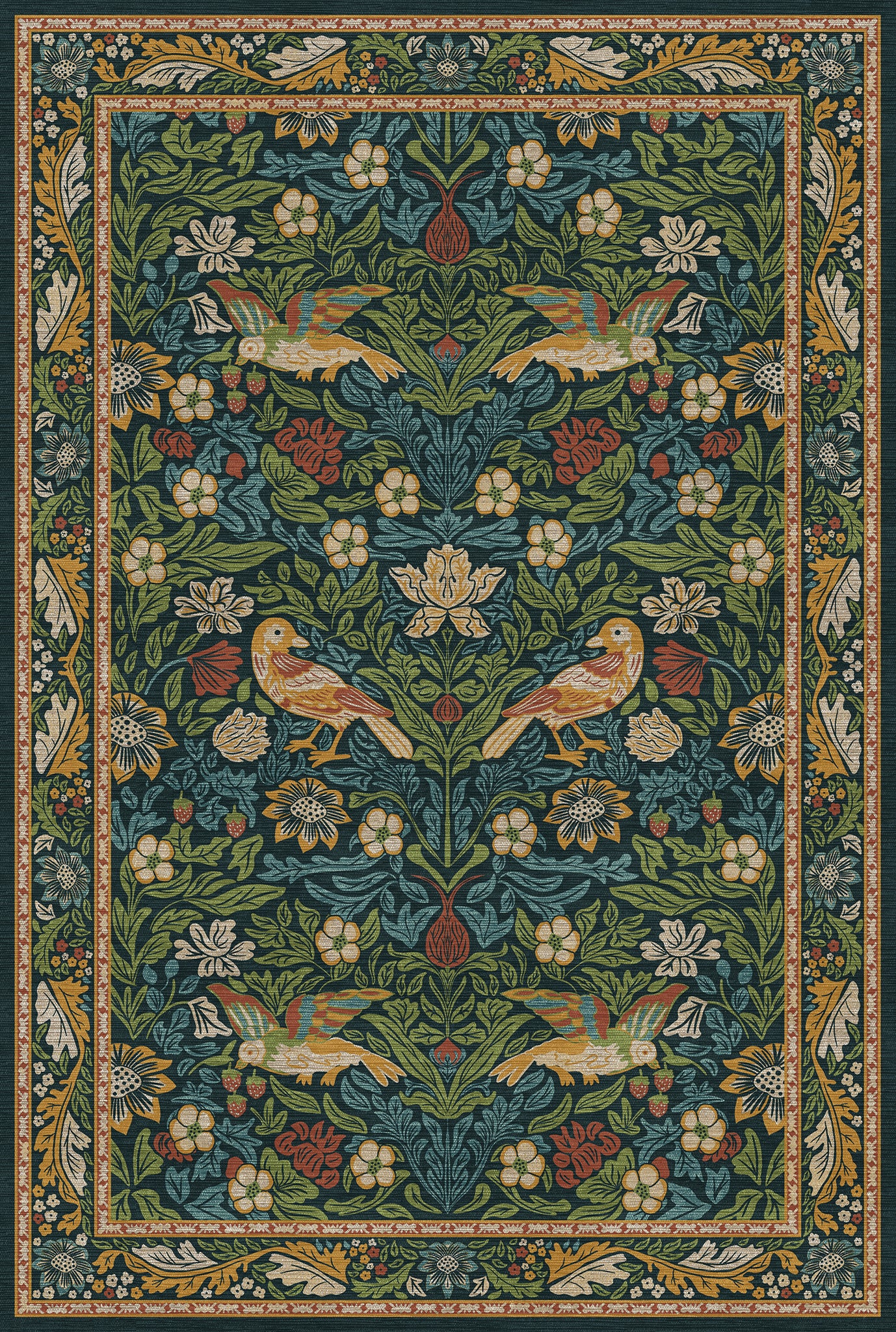 Ophelia Alfombra Ornamental Floral