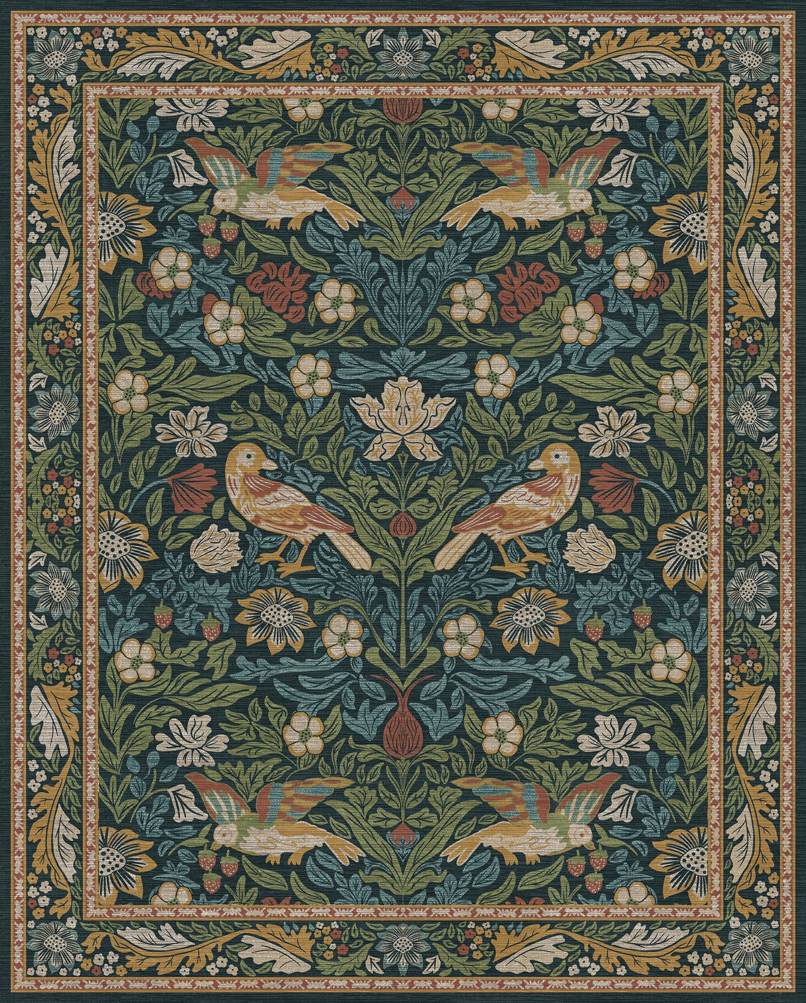 Ophelia Ornamental Floral Rug