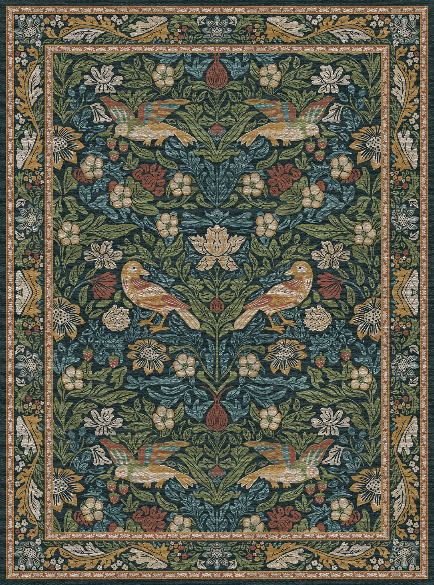 Ophelia Ornamental Floral Rug