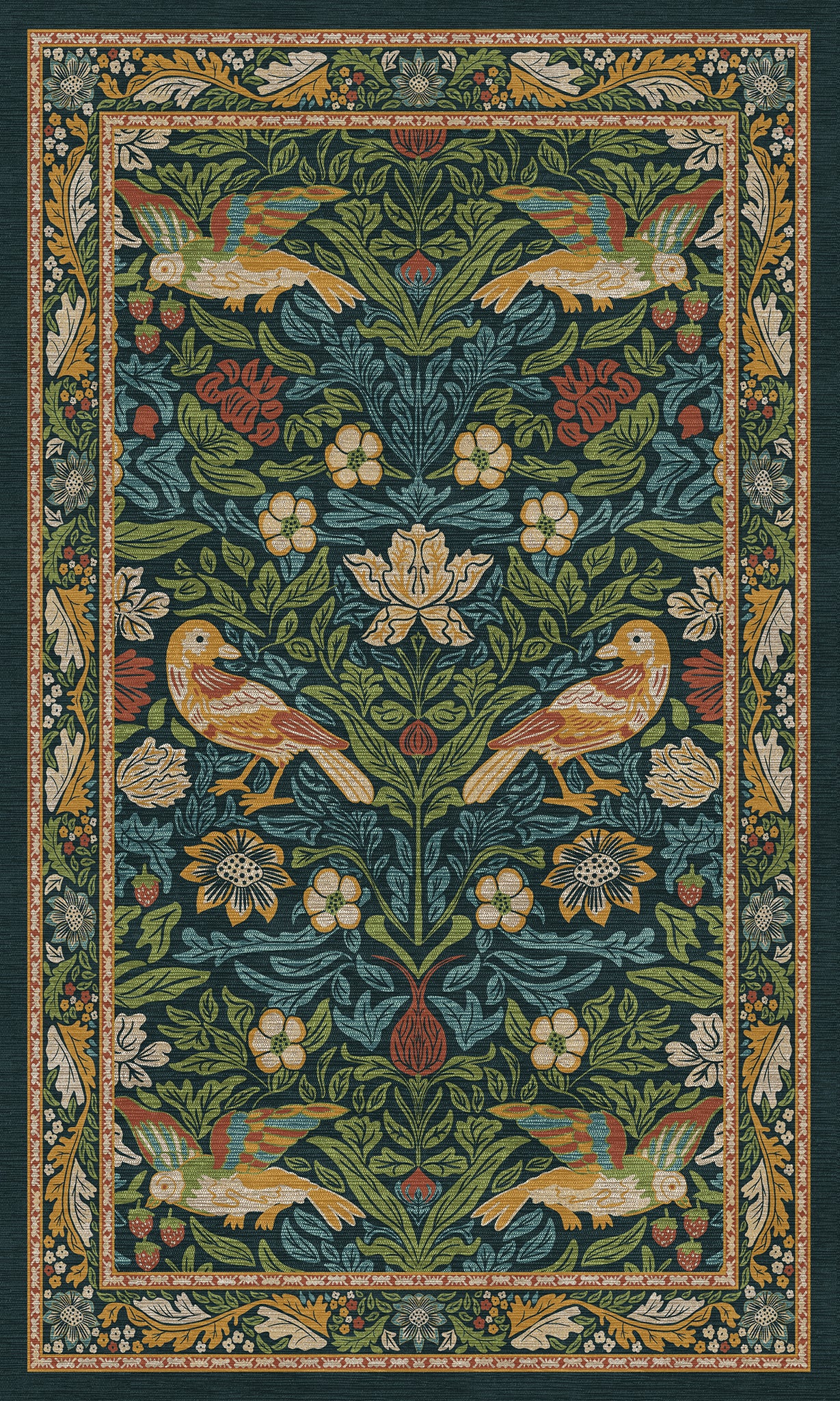 Ophelia Alfombra Ornamental Floral
