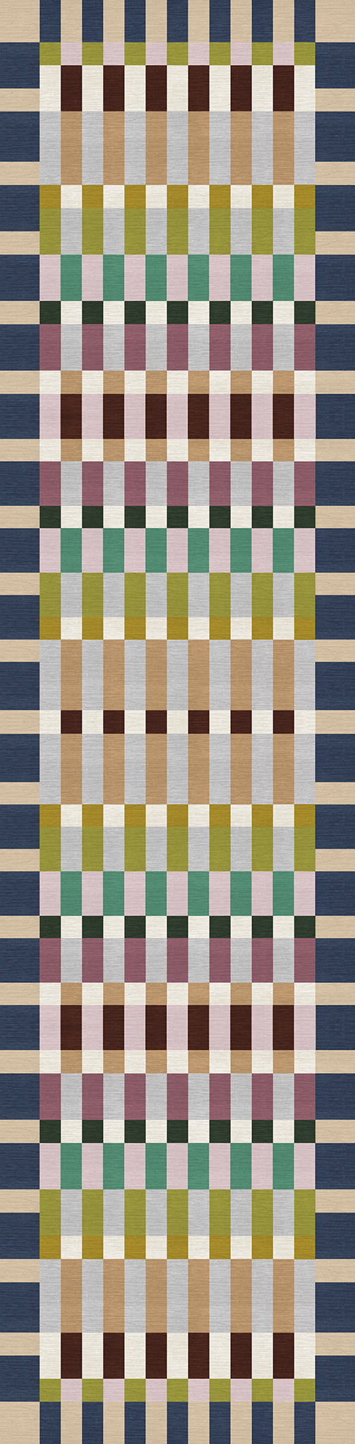 Emery Geometric Checkered Rug