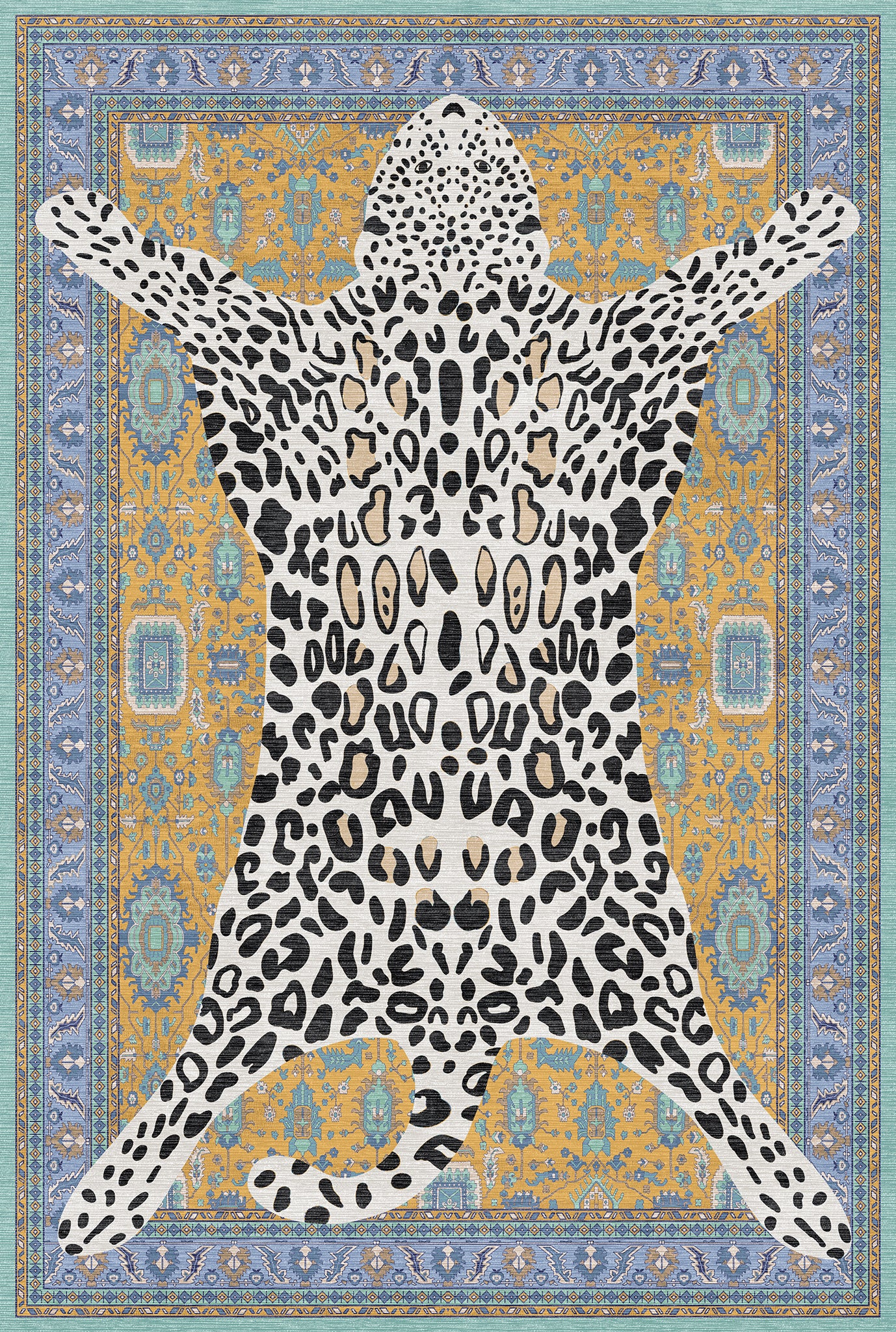 Zev Leopard Animal Print Rug