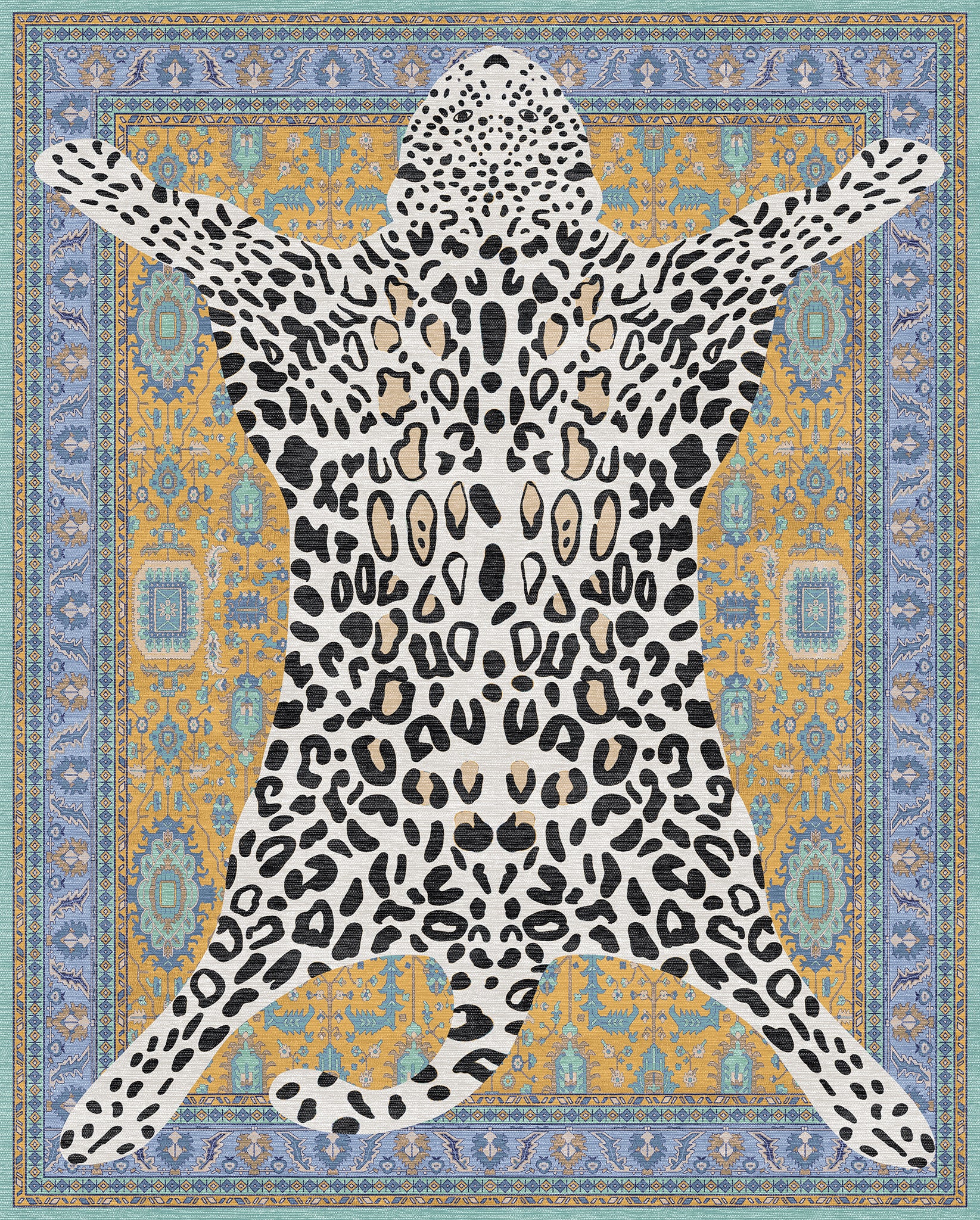 Zev Leopard Animal Print Rug