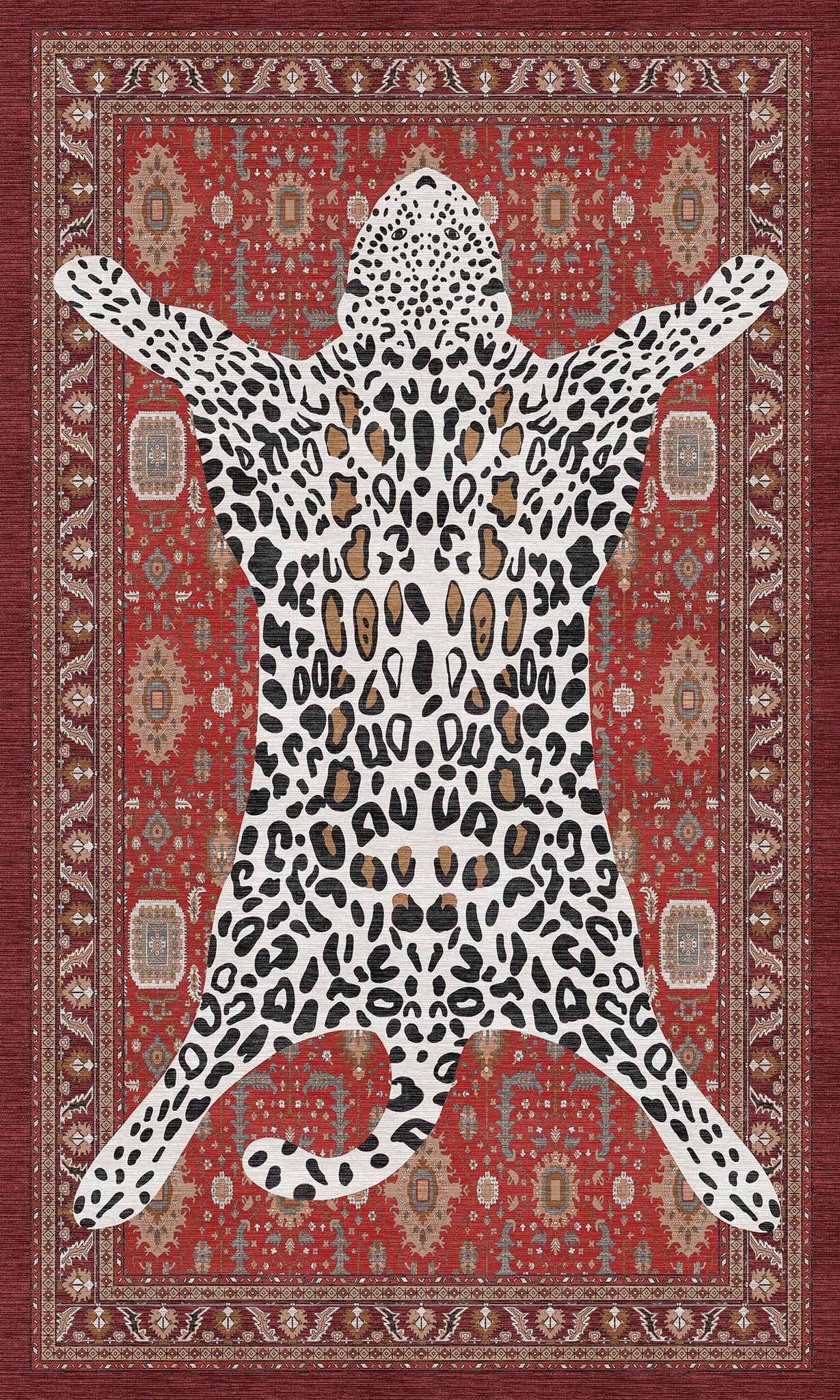 Zev Leopard Animal Print Rug