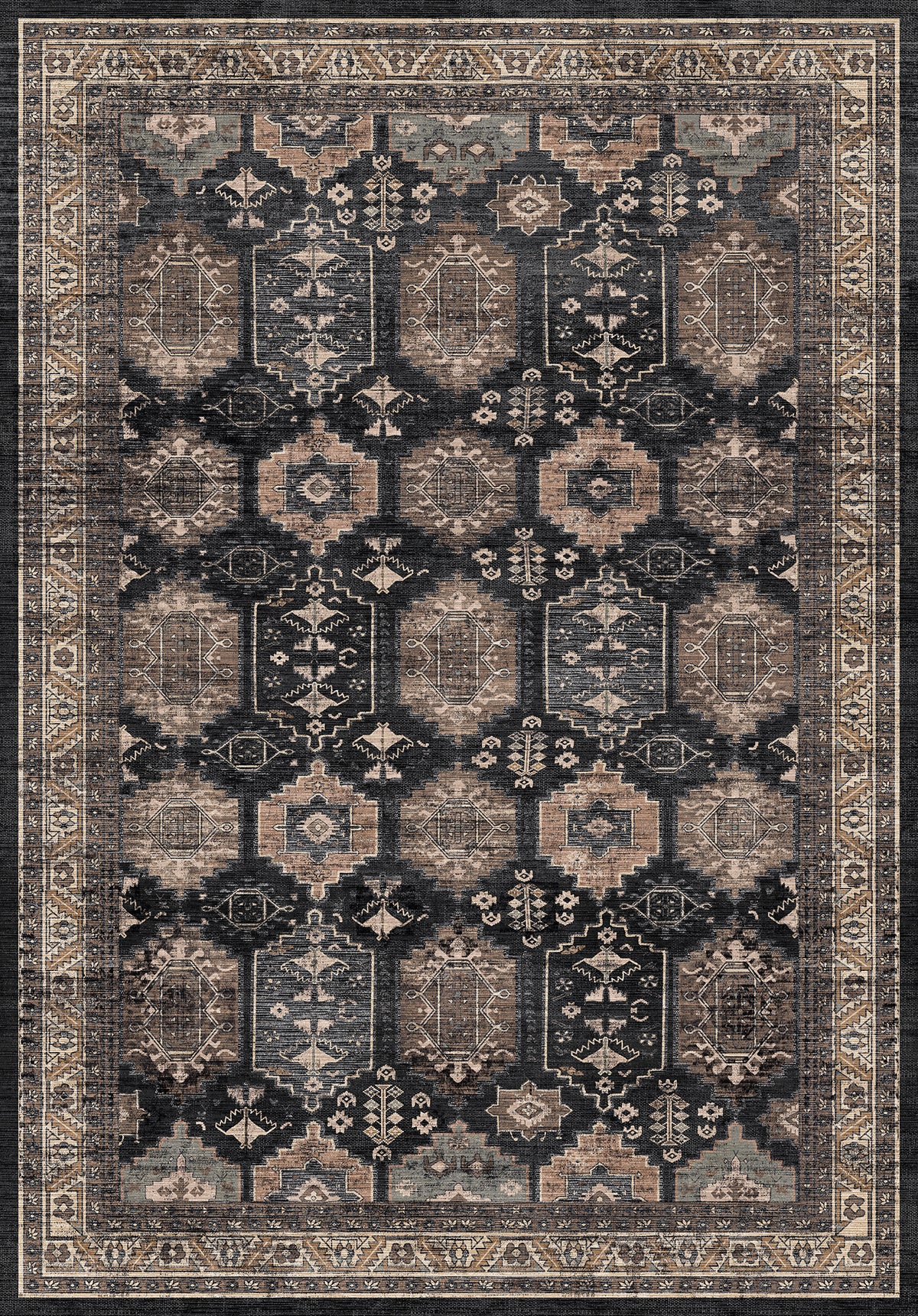 Asher Collection Rug Asher Geometric Medallion Rug