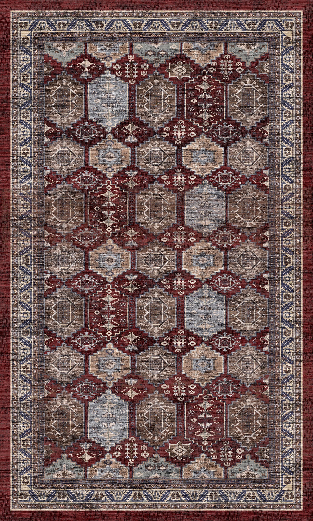 Asher Geometric Medallion Rug