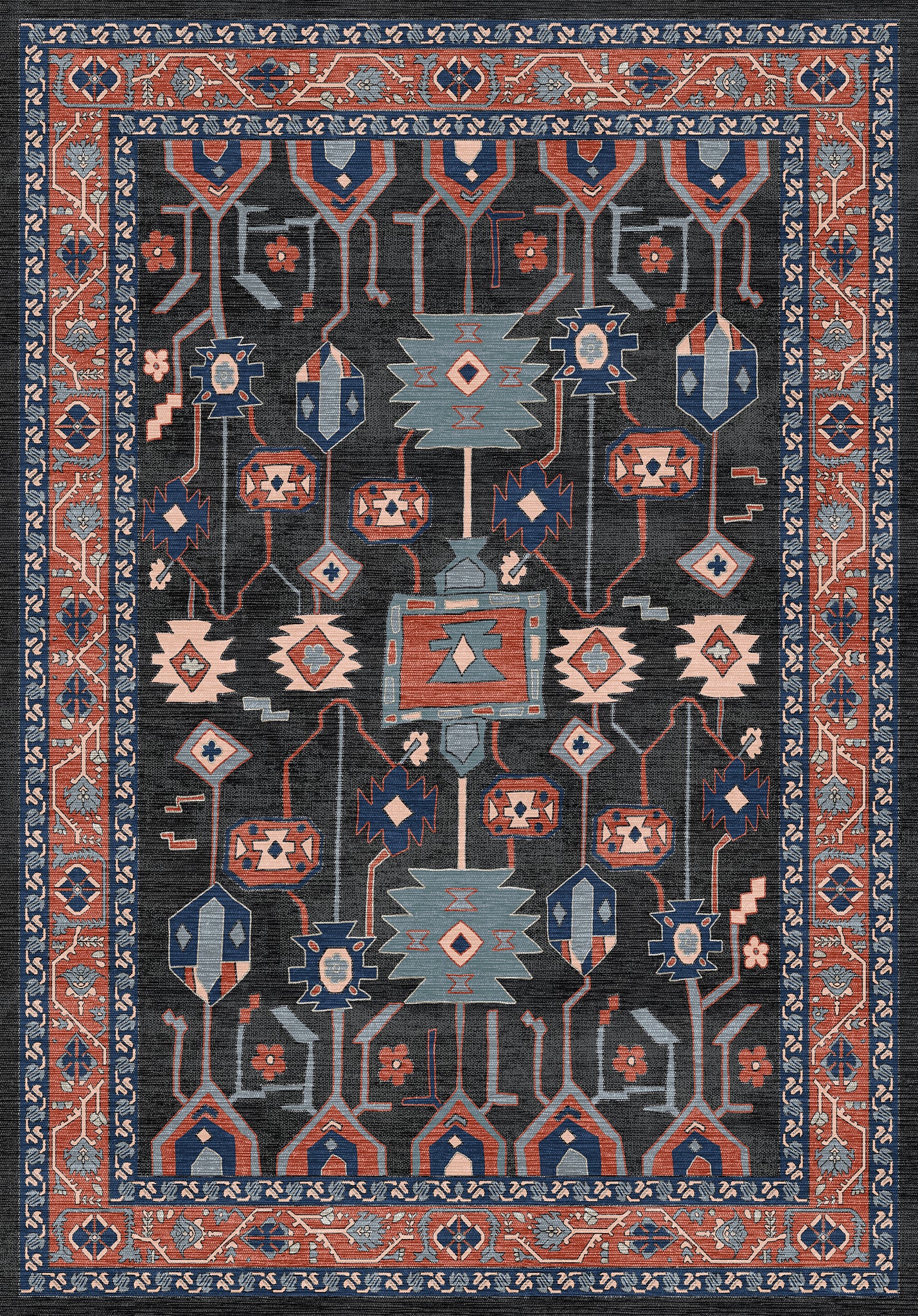 Idris Geometric Ornamental Rug