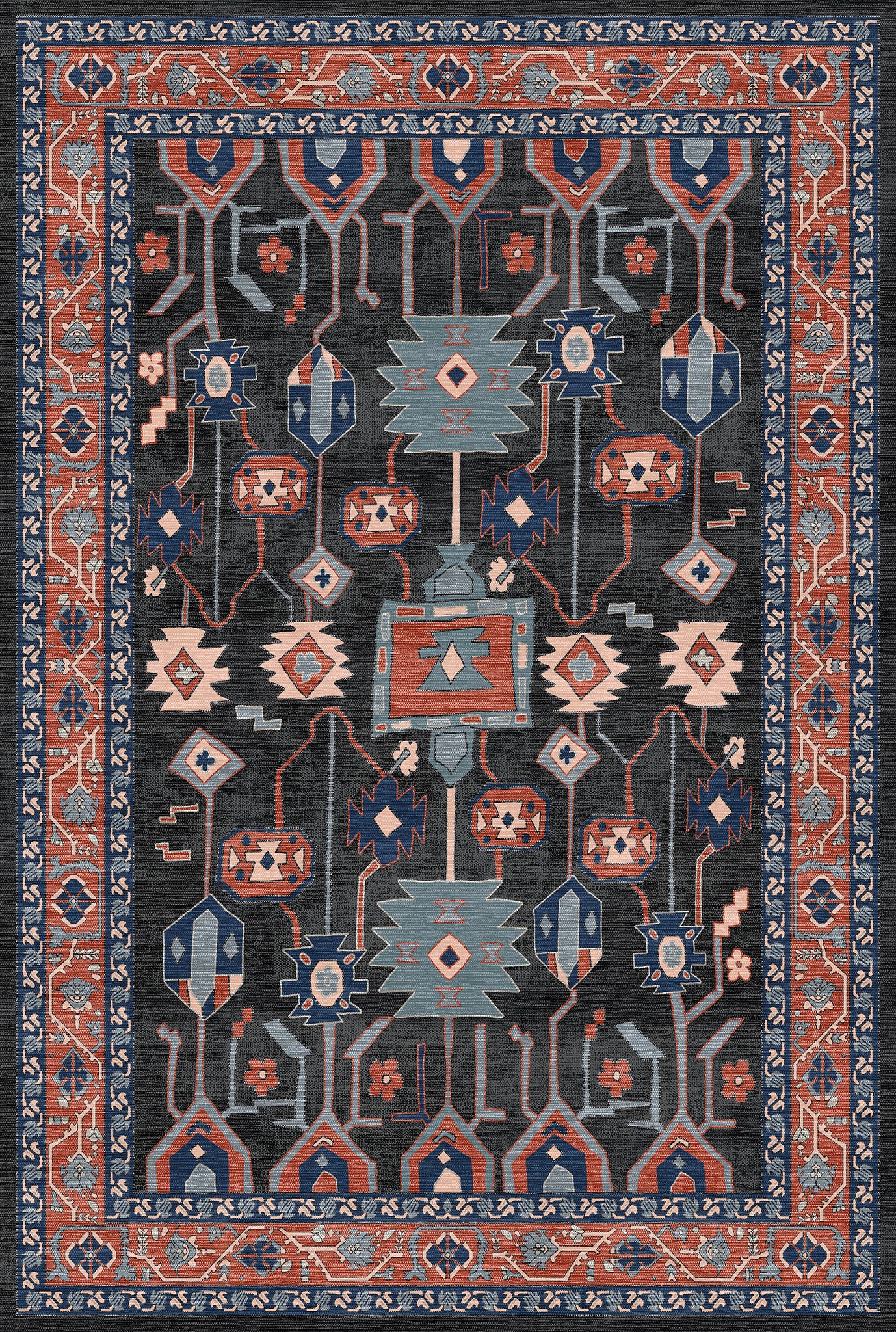 Idris Geometric Ornamental Rug