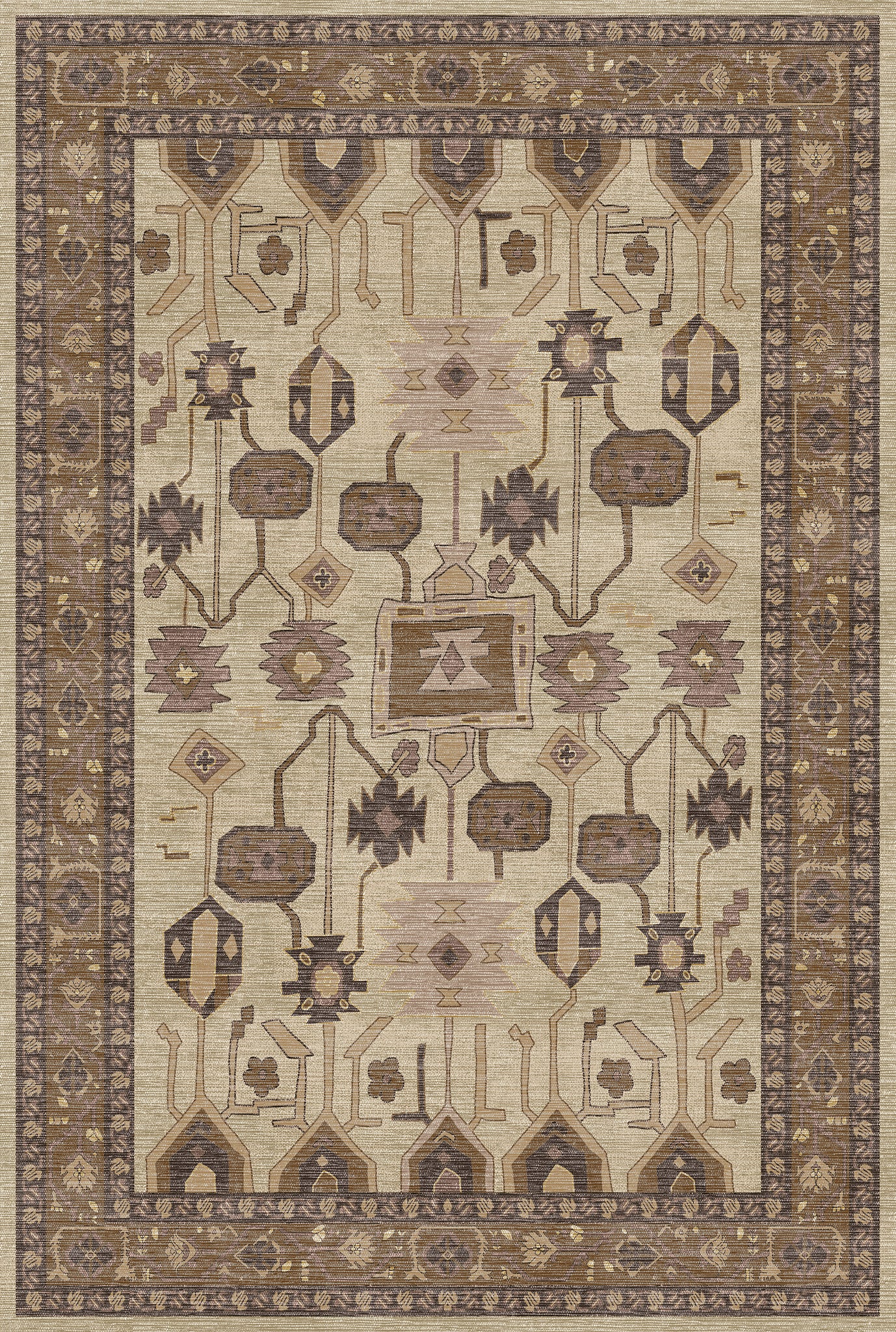 Idris Geometric Ornamental Rug