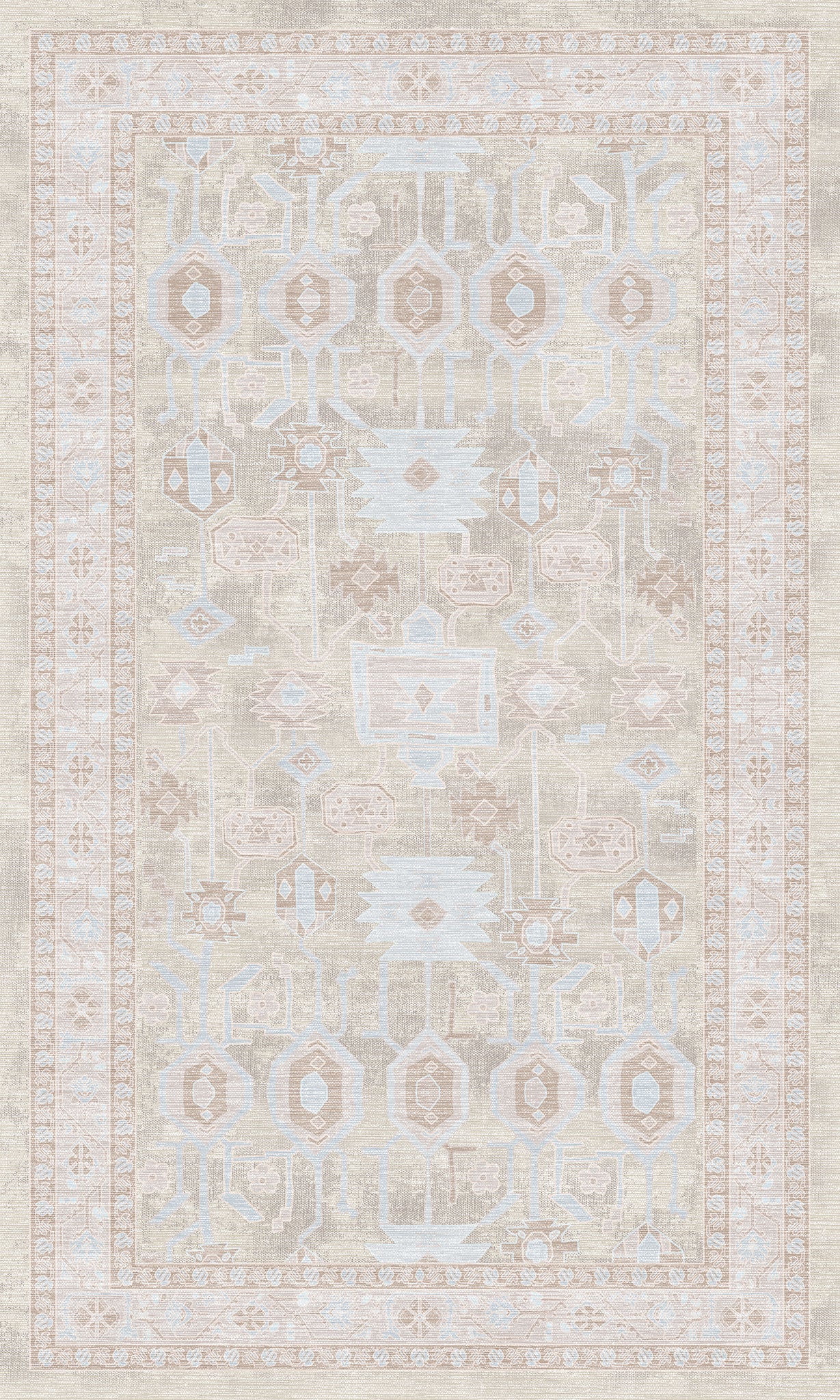 Idris Geometric Ornamental Rug