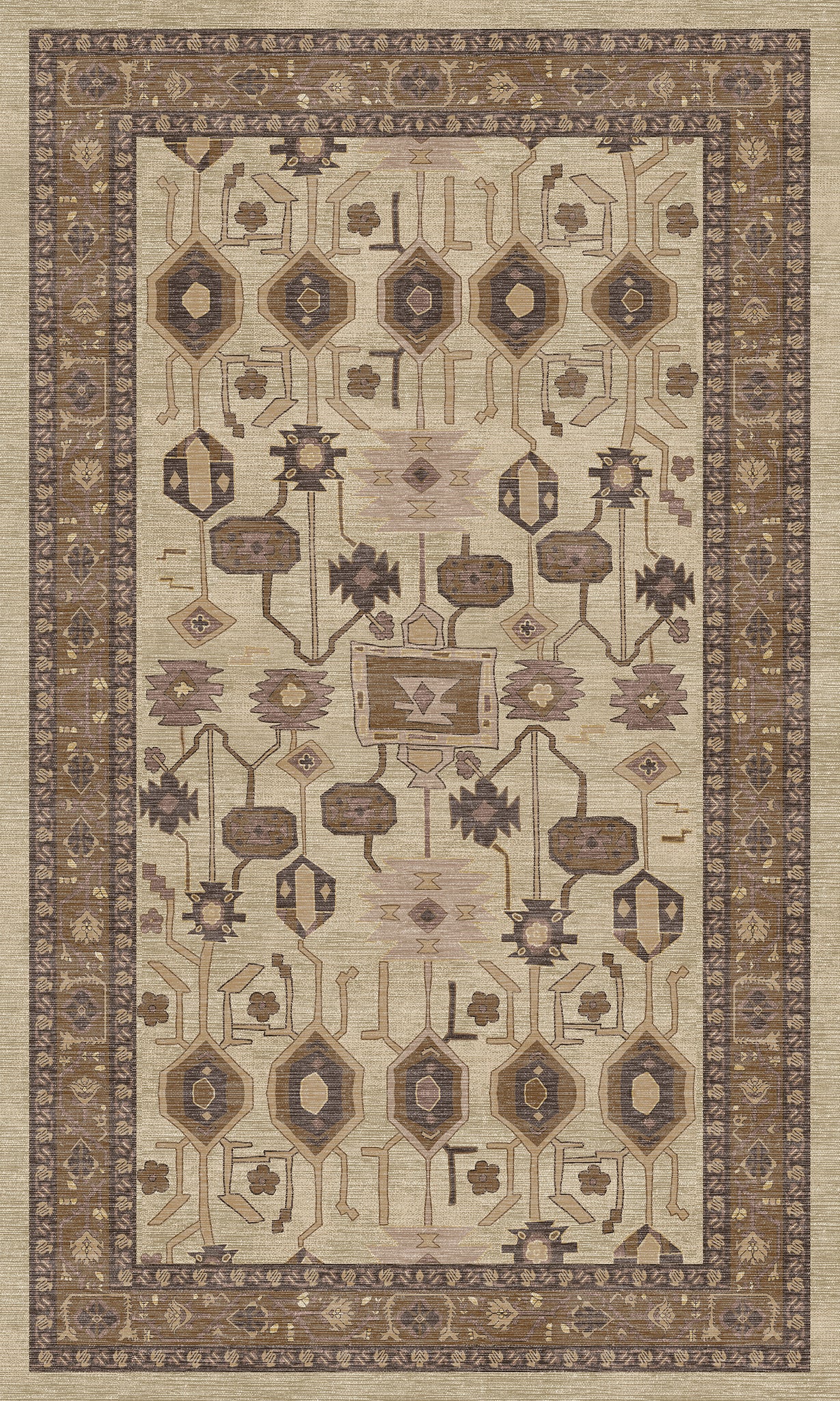 Idris Geometric Ornamental Rug