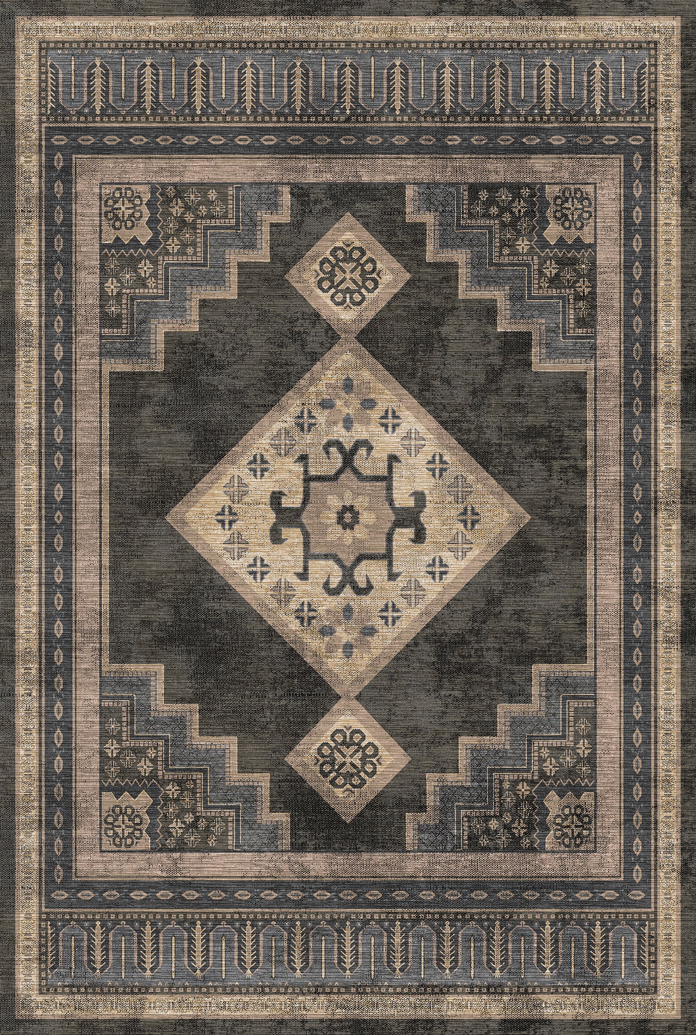 Selene Geometric Diamond Rug