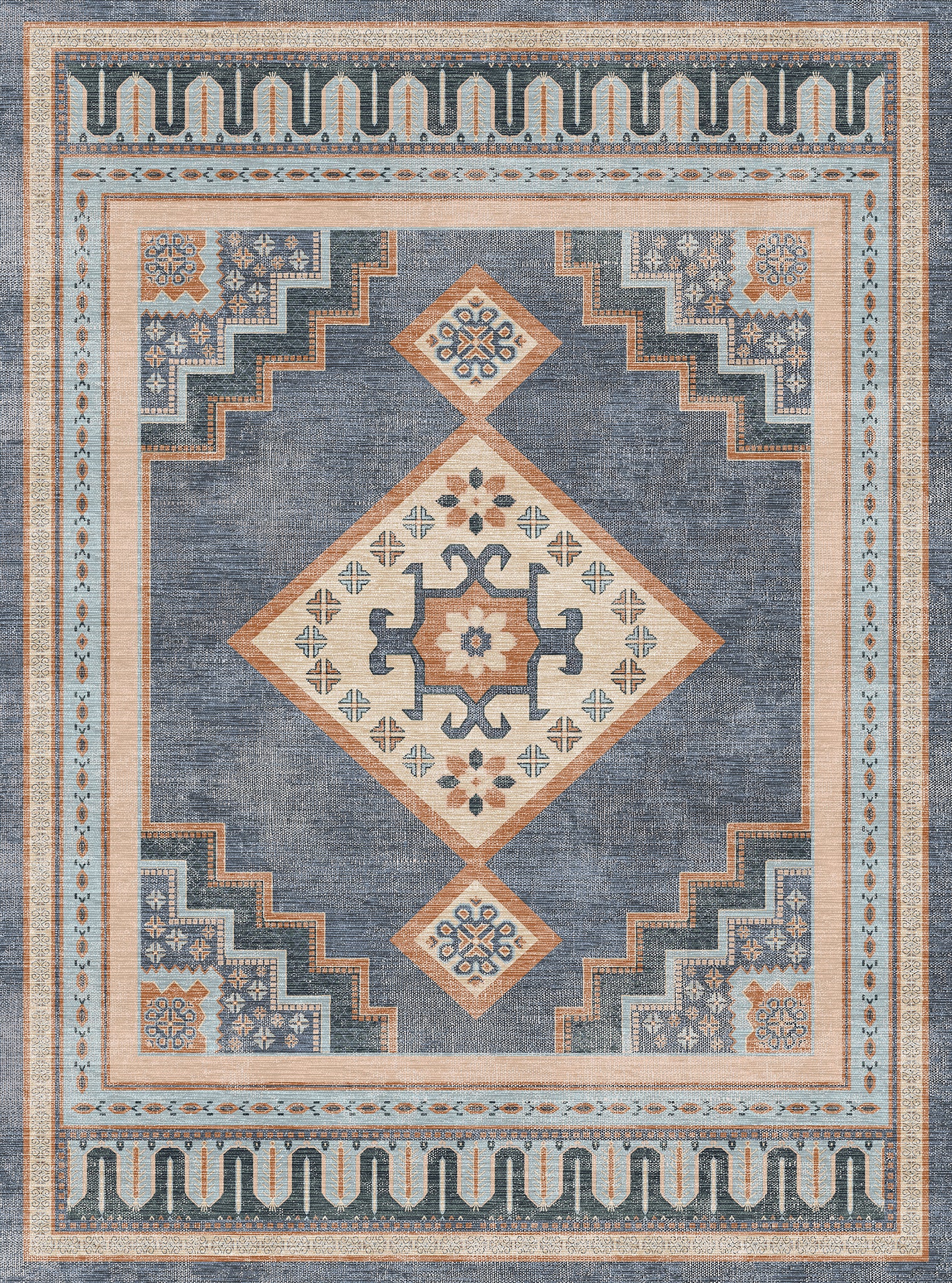 Selene Geometric Diamond Rug