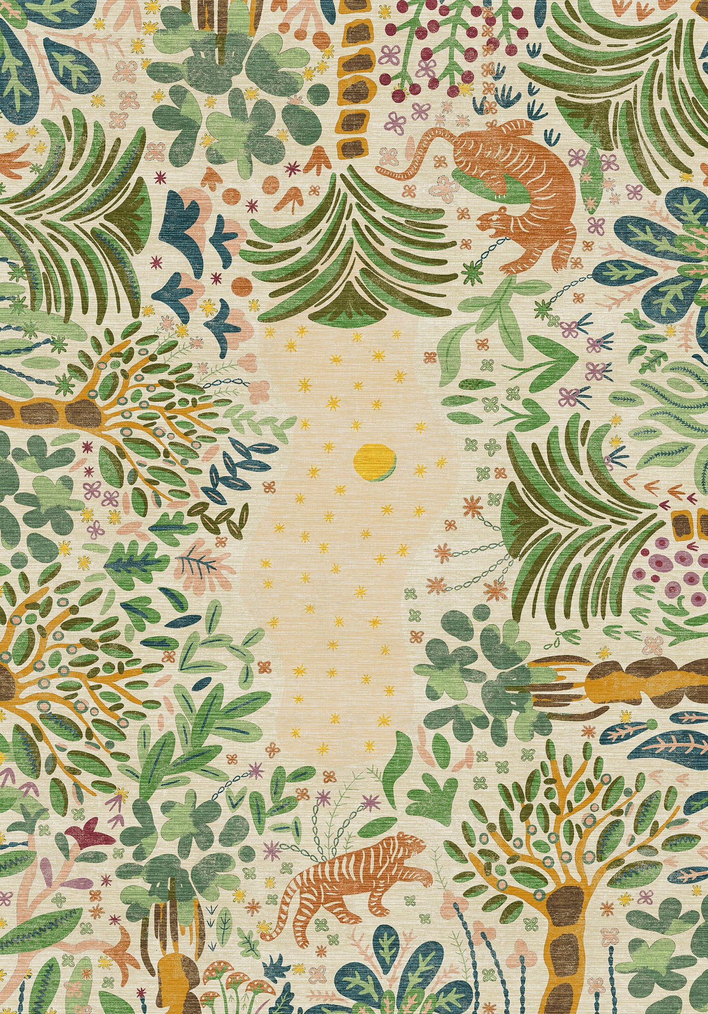 Liora Alfombra Inspirada en la Naturaleza Bosque