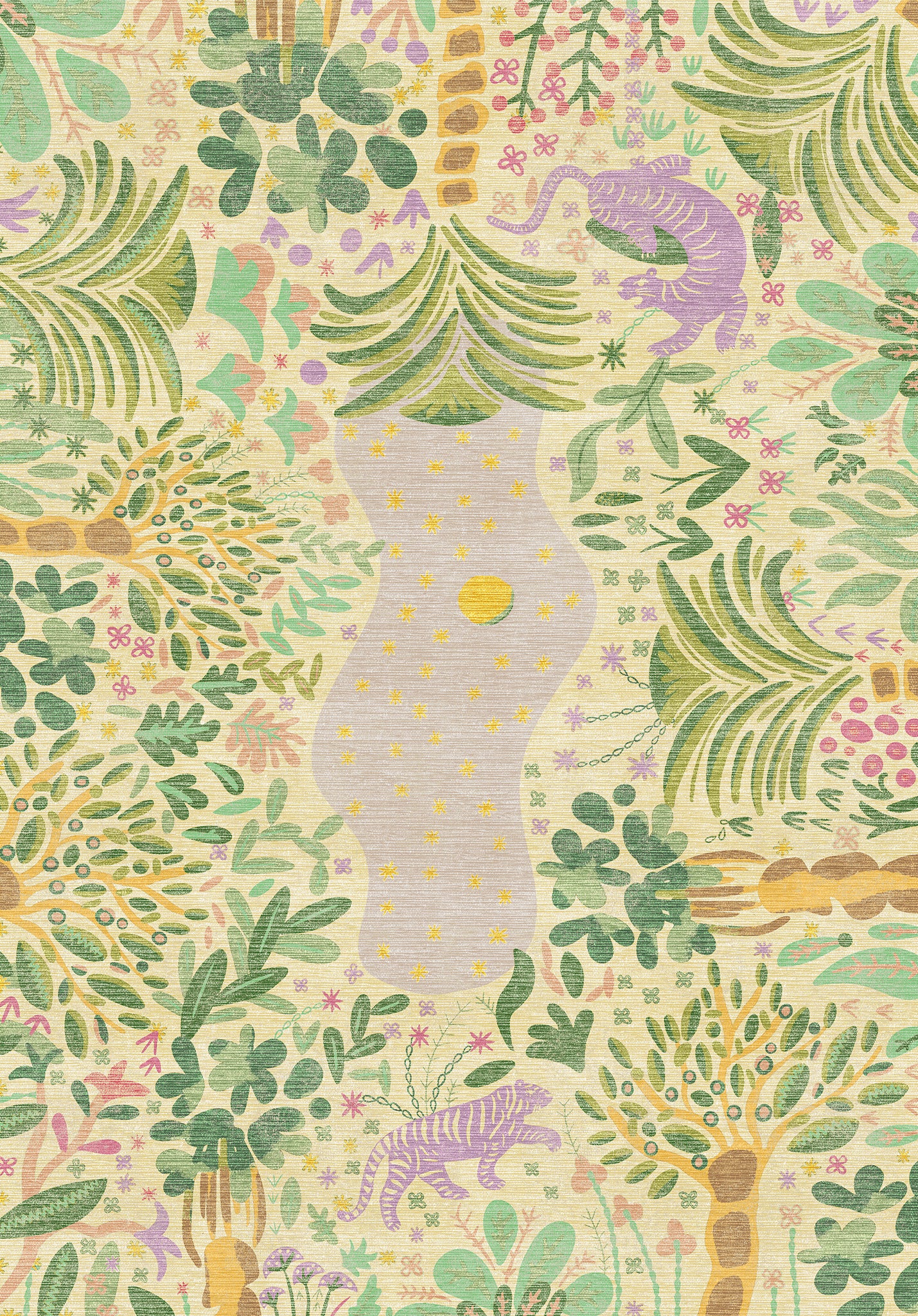 Liora Alfombra Inspirada en la Naturaleza Bosque