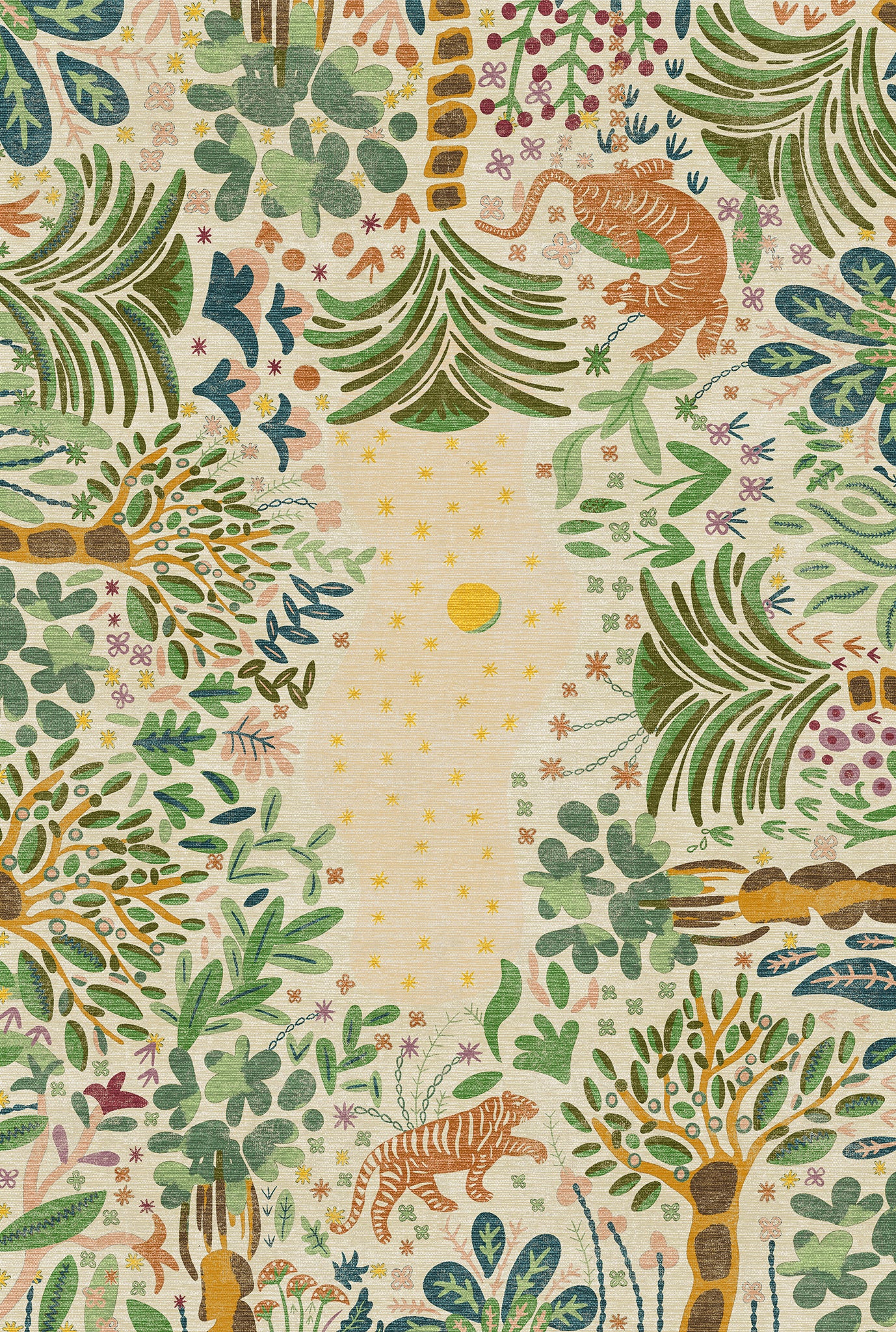 Liora Alfombra Inspirada en la Naturaleza Bosque