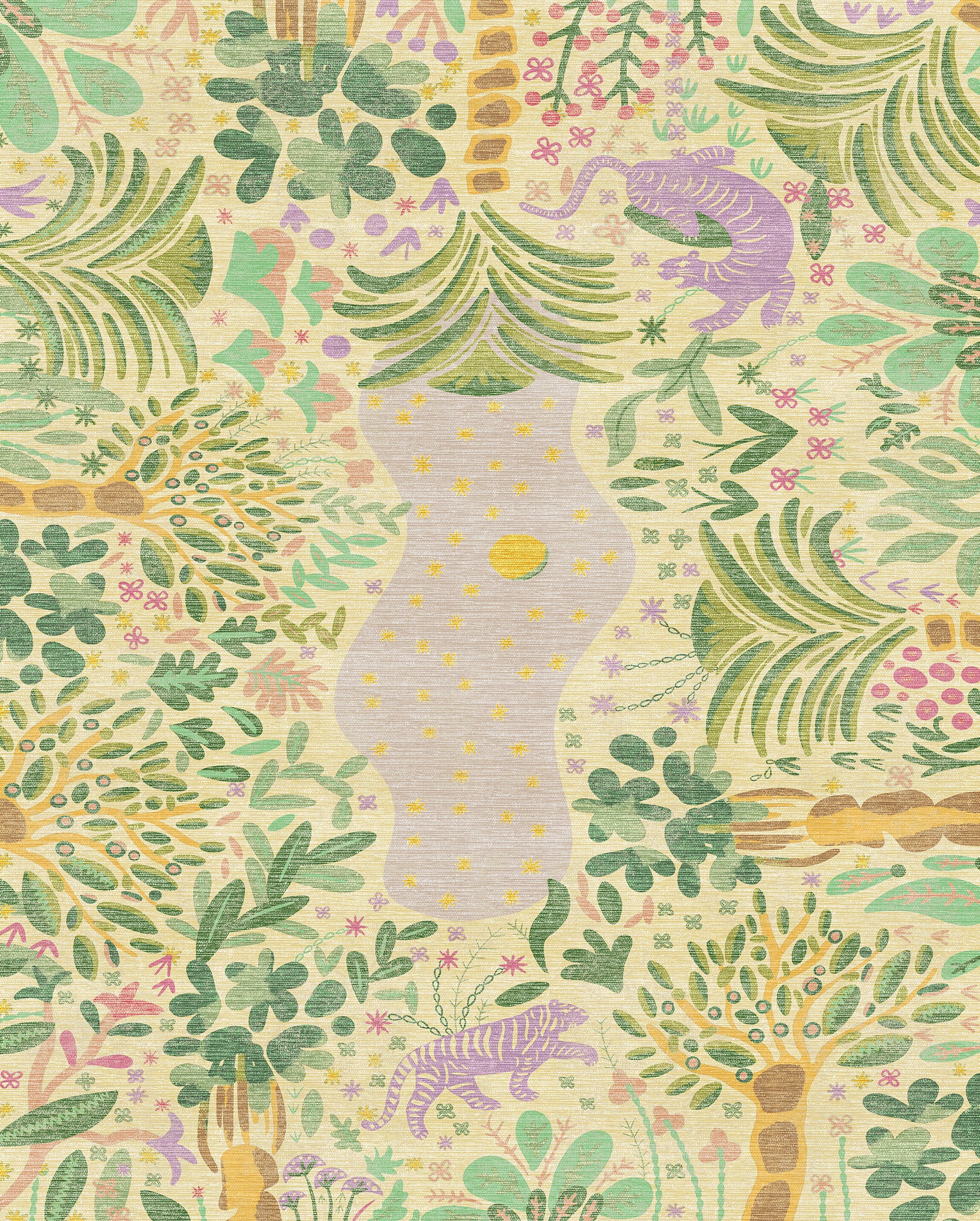 Liora Alfombra Inspirada en la Naturaleza Bosque