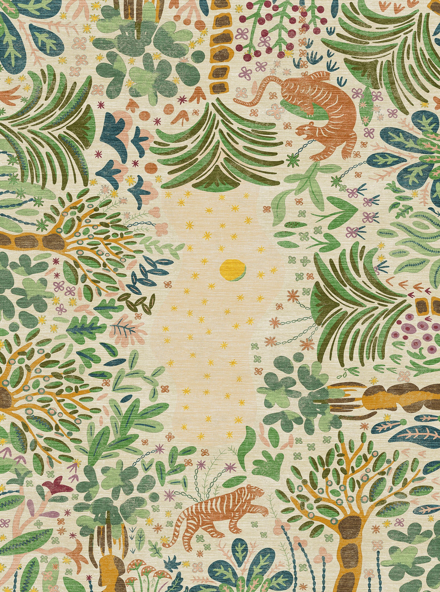 Liora Alfombra Inspirada en la Naturaleza Bosque