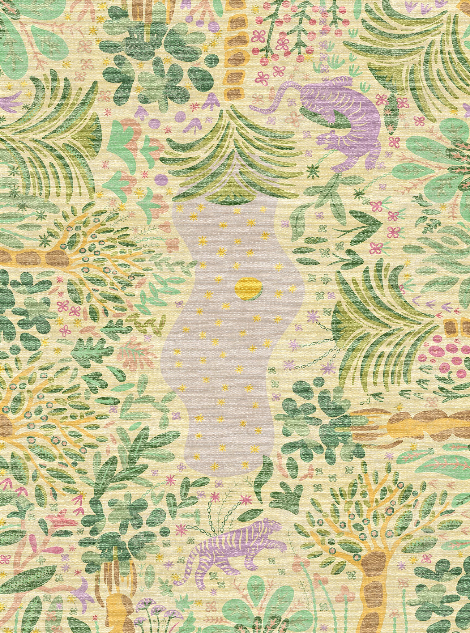 Liora Alfombra Inspirada en la Naturaleza Bosque