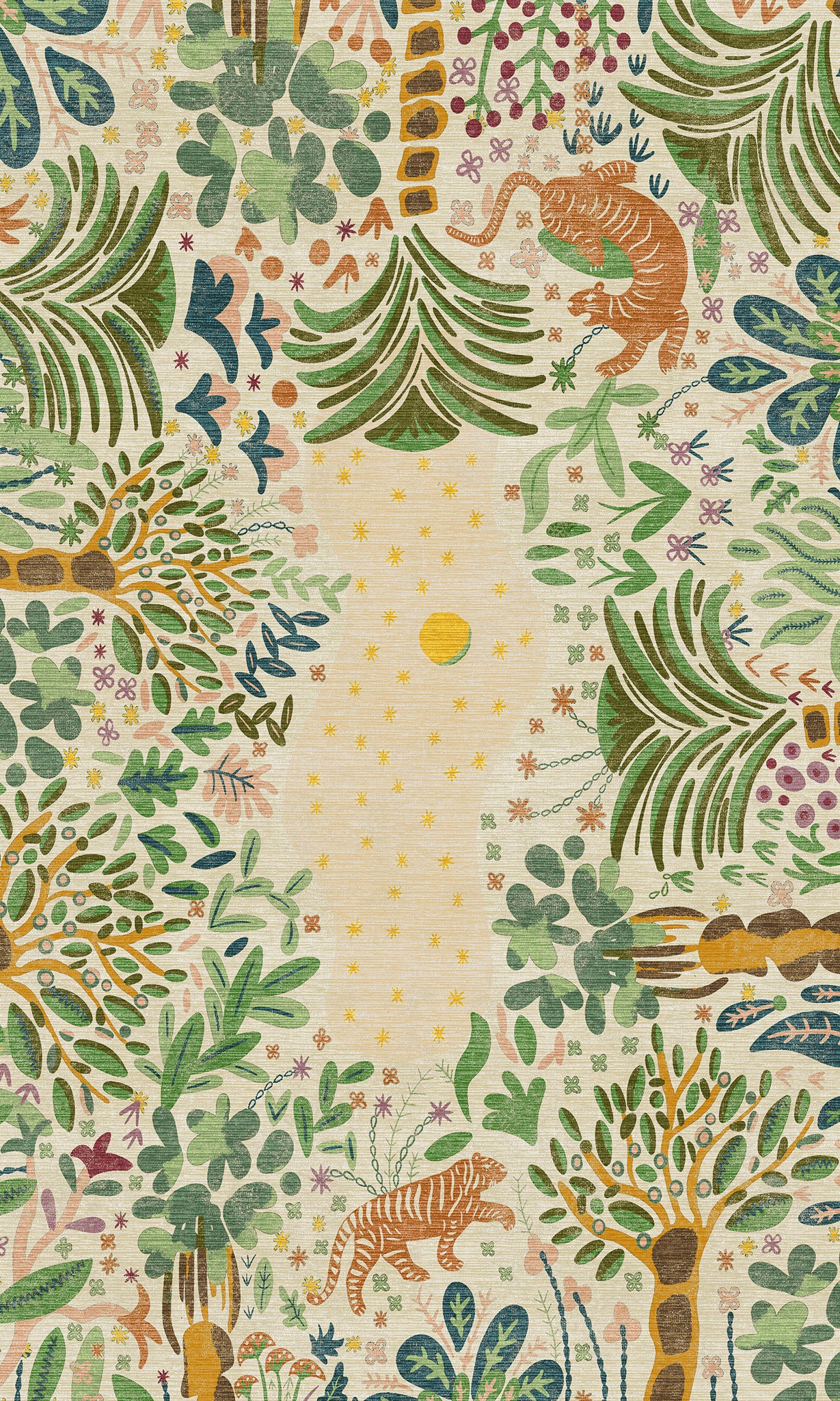 Liora Alfombra Inspirada en la Naturaleza Bosque