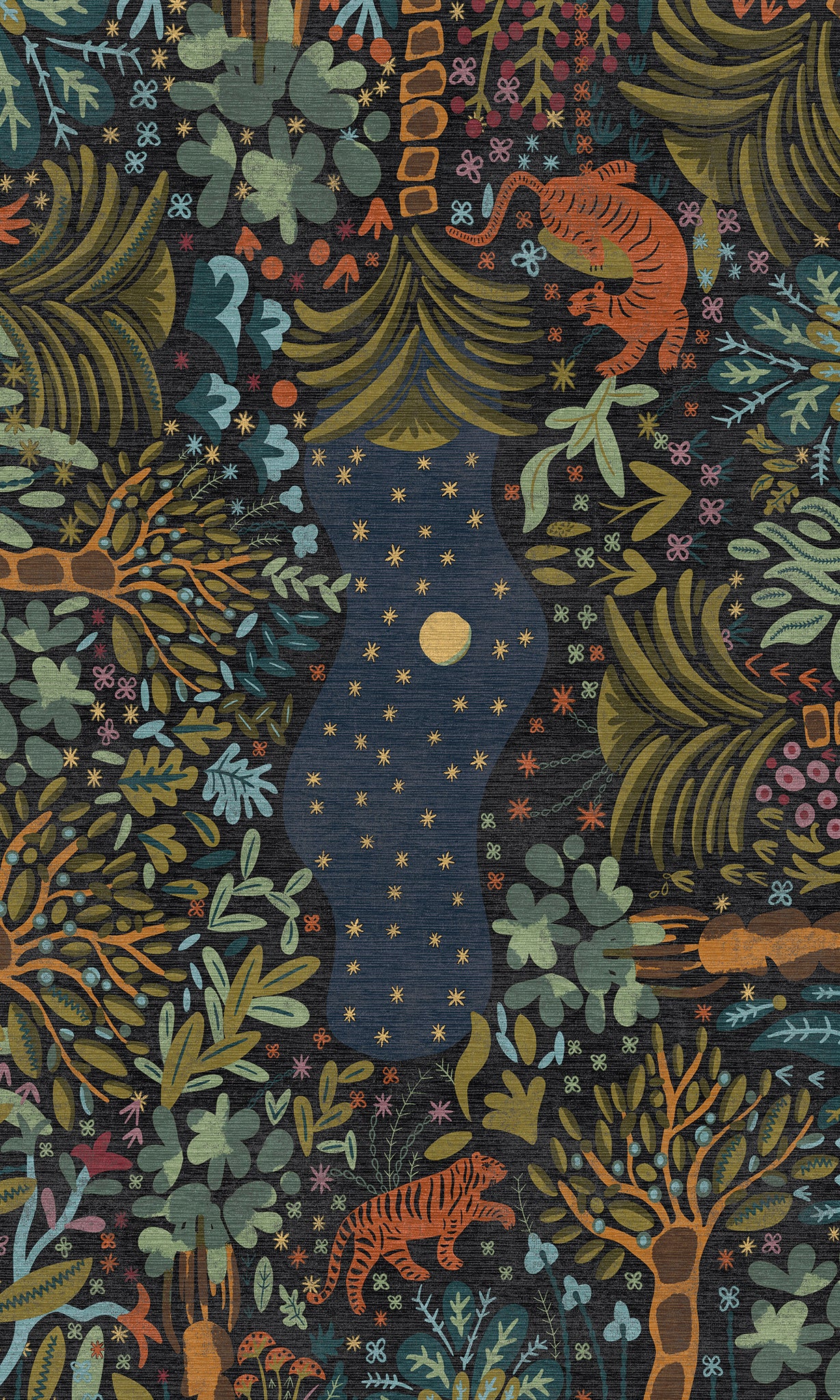 Liora Alfombra Inspirada en la Naturaleza Bosque