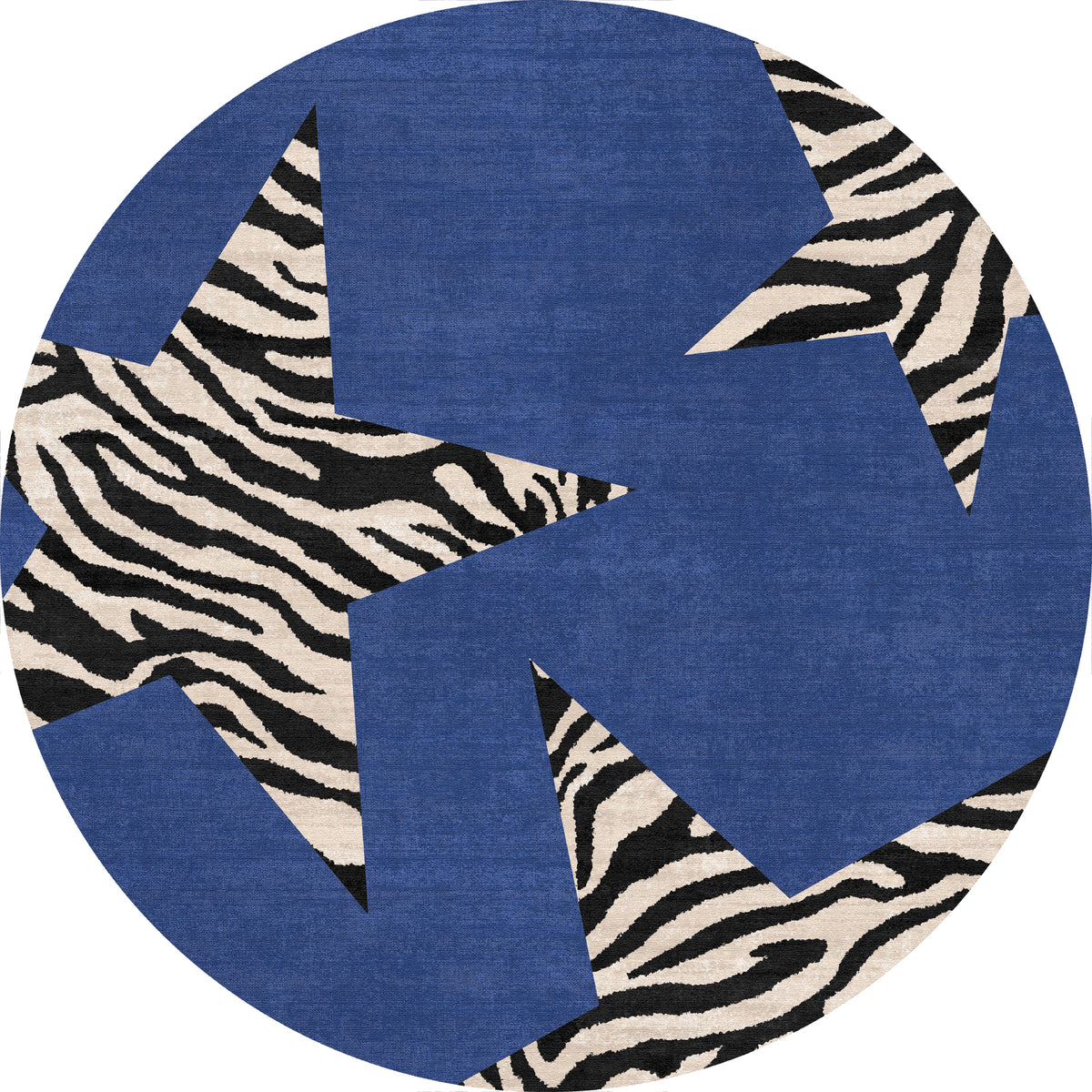 Ariana Sternteppich mit Zebramuster