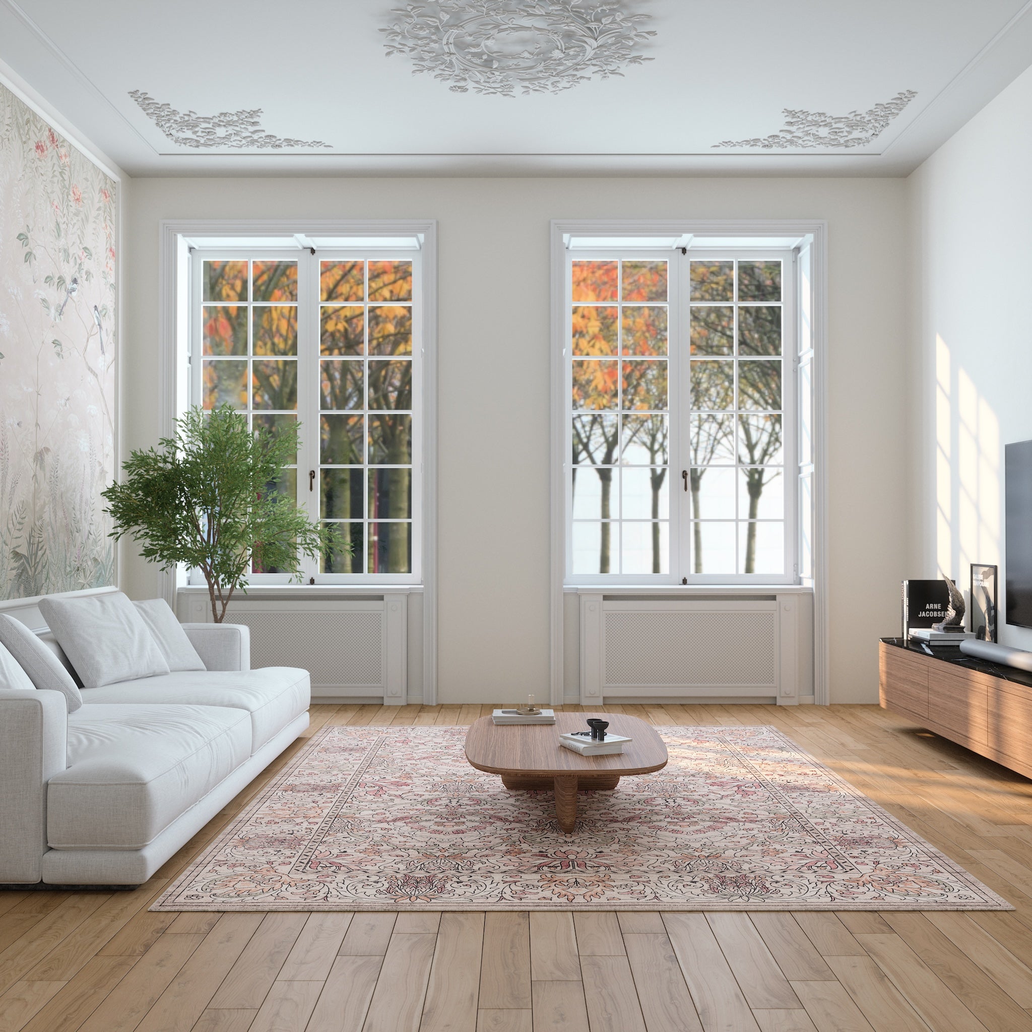 Albert Vintage botanický koberec