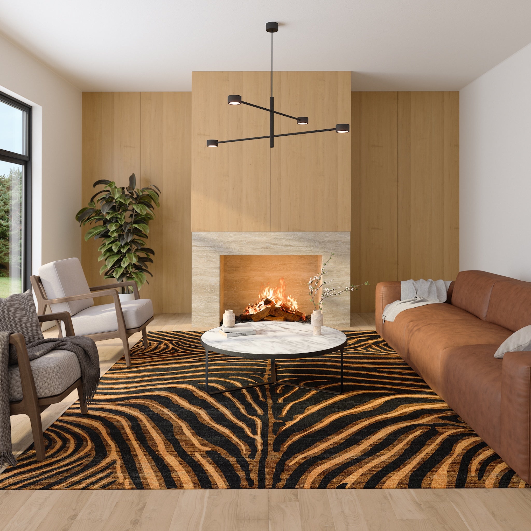 Lira Kunstnerisk zebra-tæppe