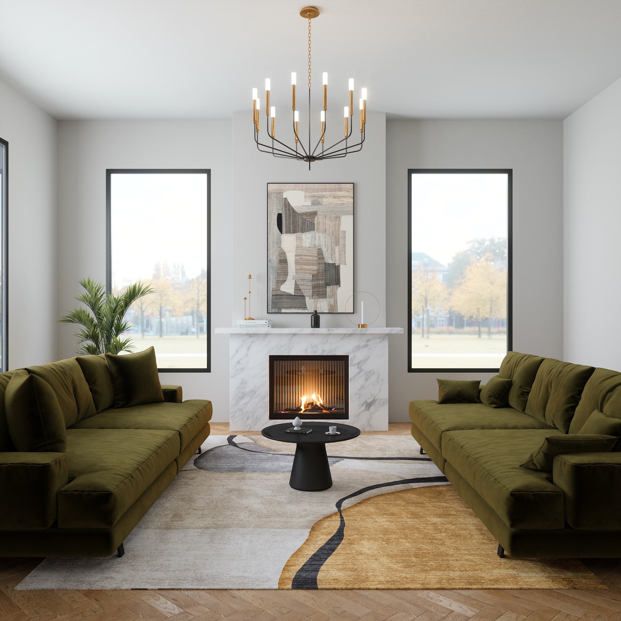 Gemma Abstract Form Rug