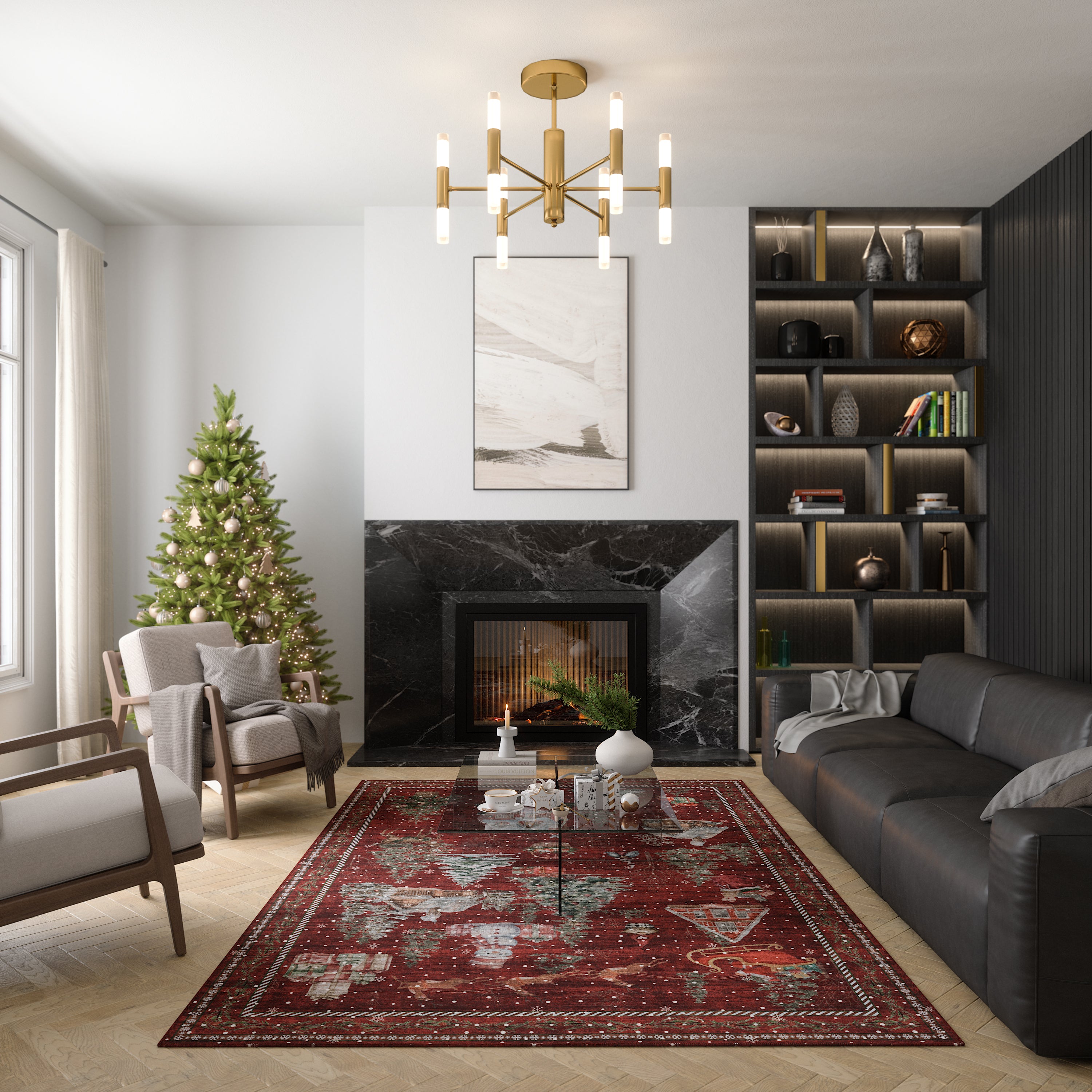 Merry Килим за коледно село