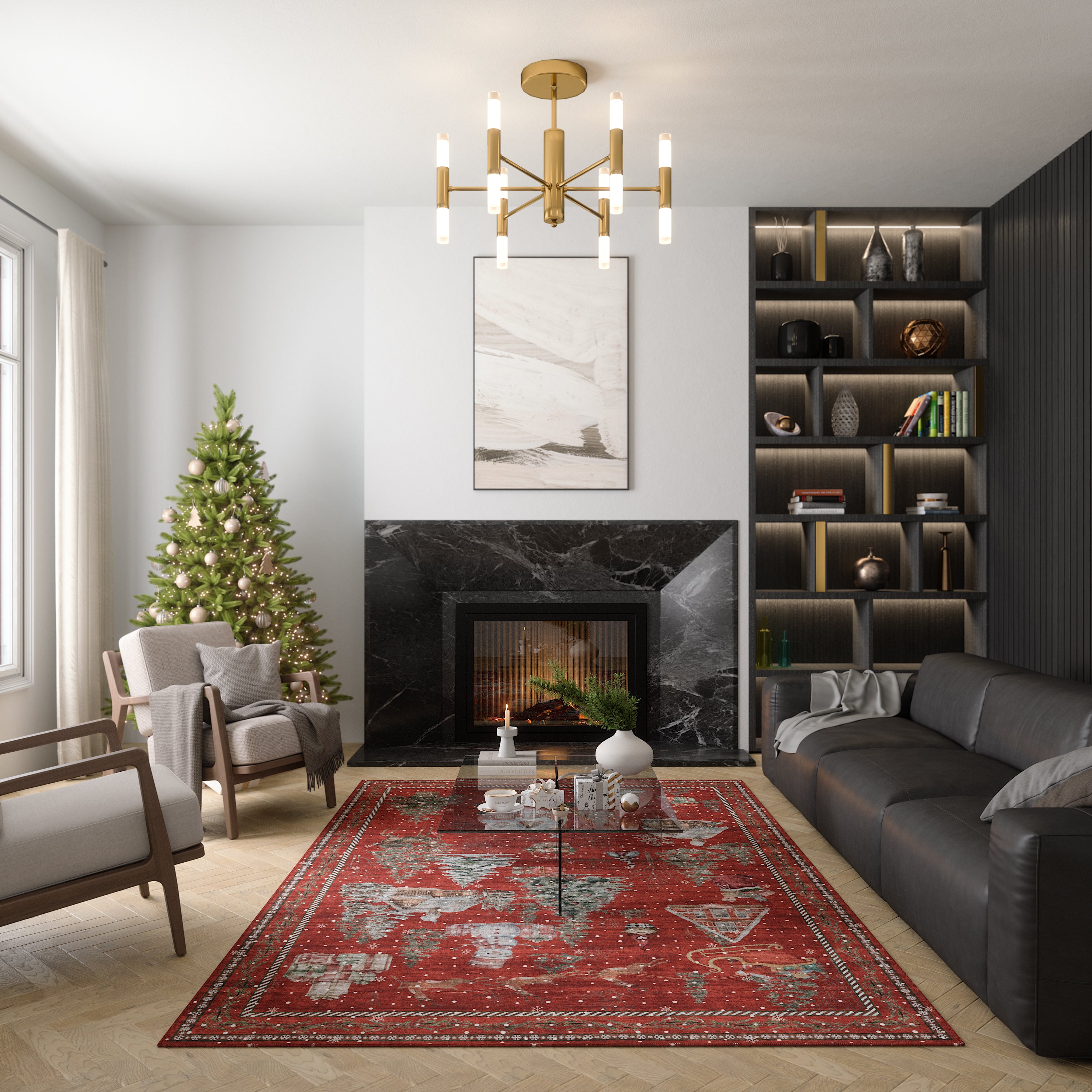 Merry Килим за коледно село