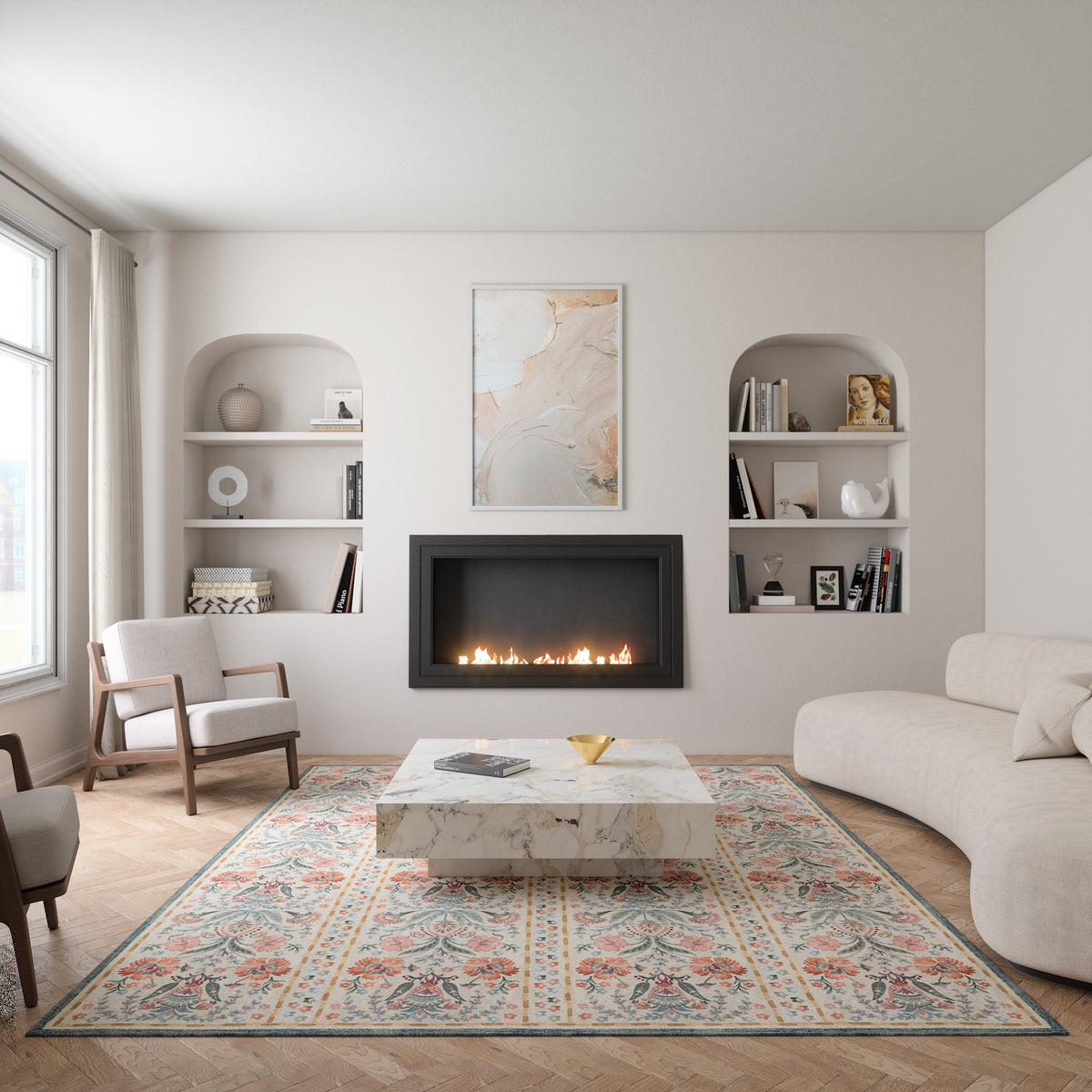 Charlotte Vintage Floral Rug