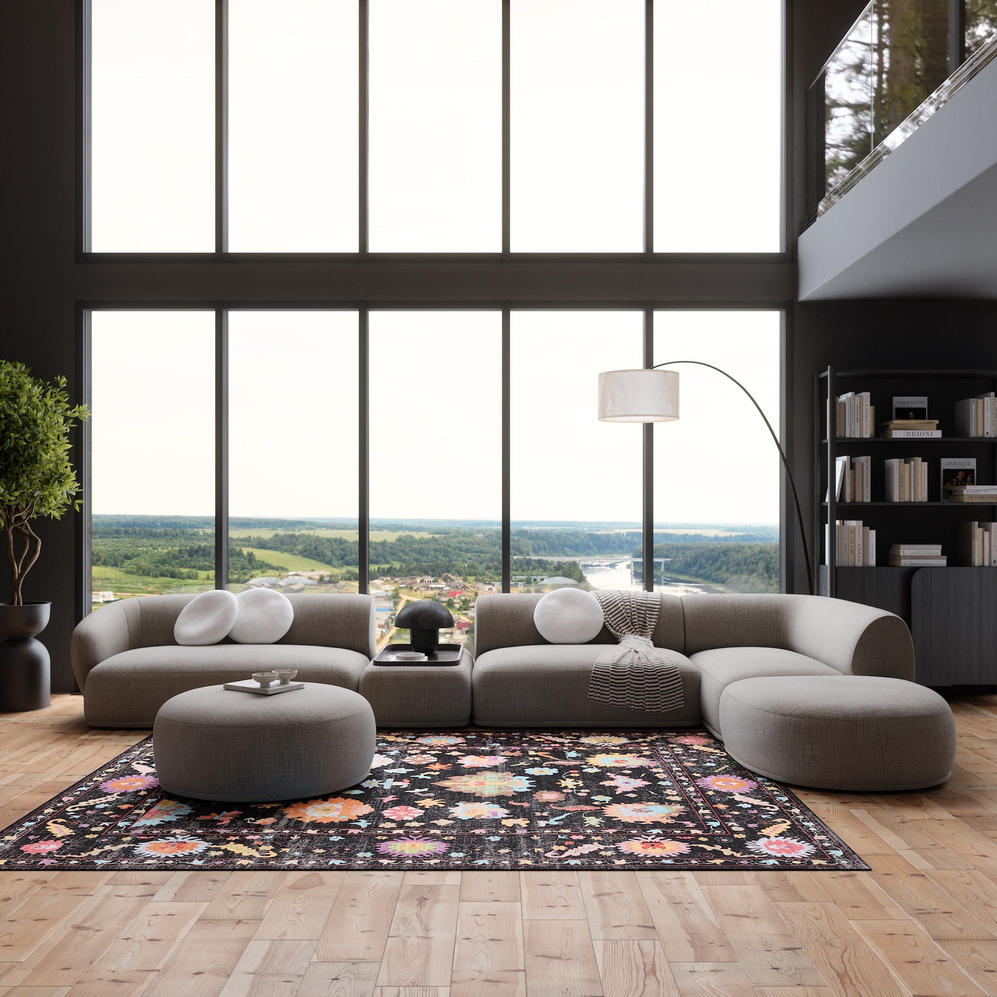 Vivienne Tapis à motifs floraux