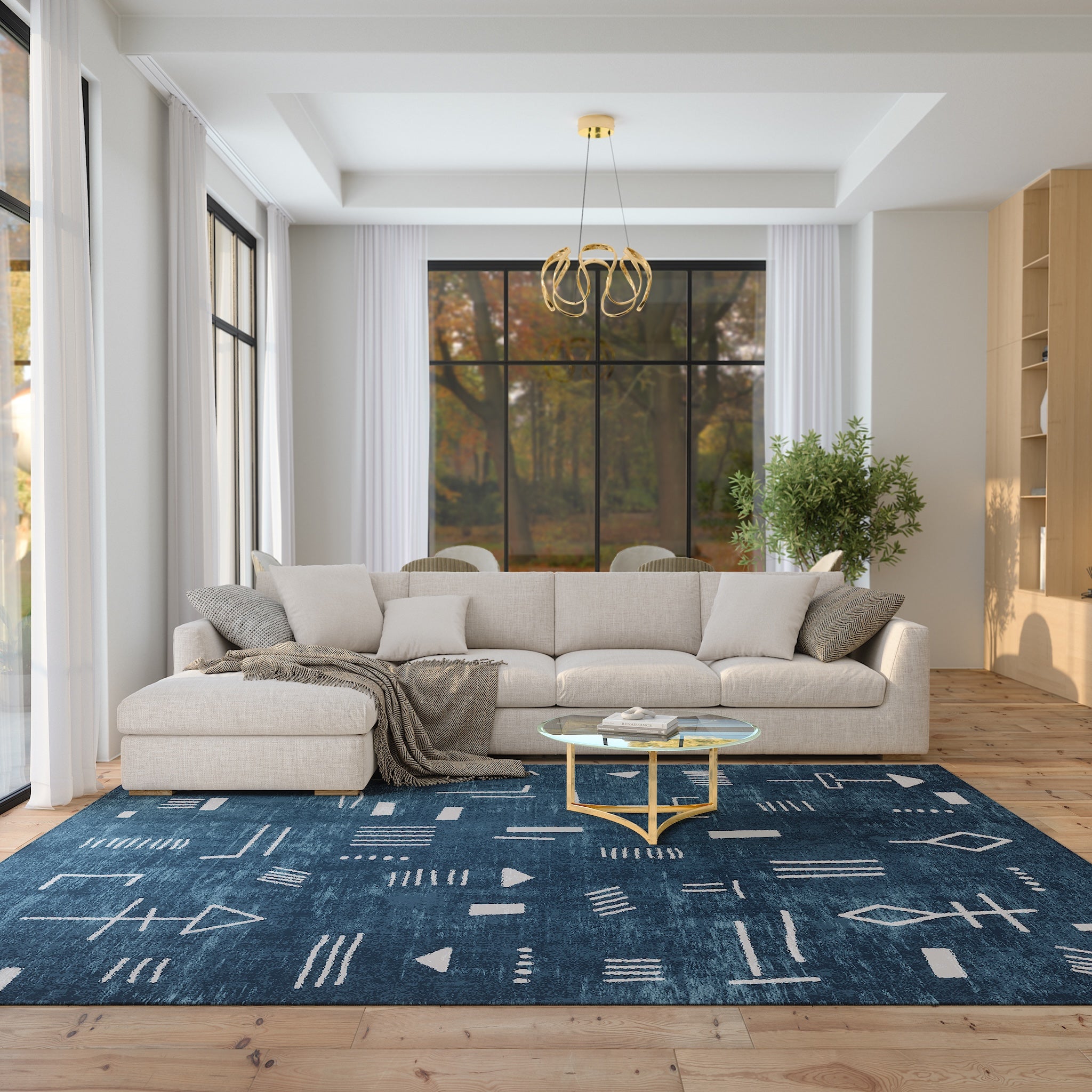 Veya Abstract Geometric Design Rug