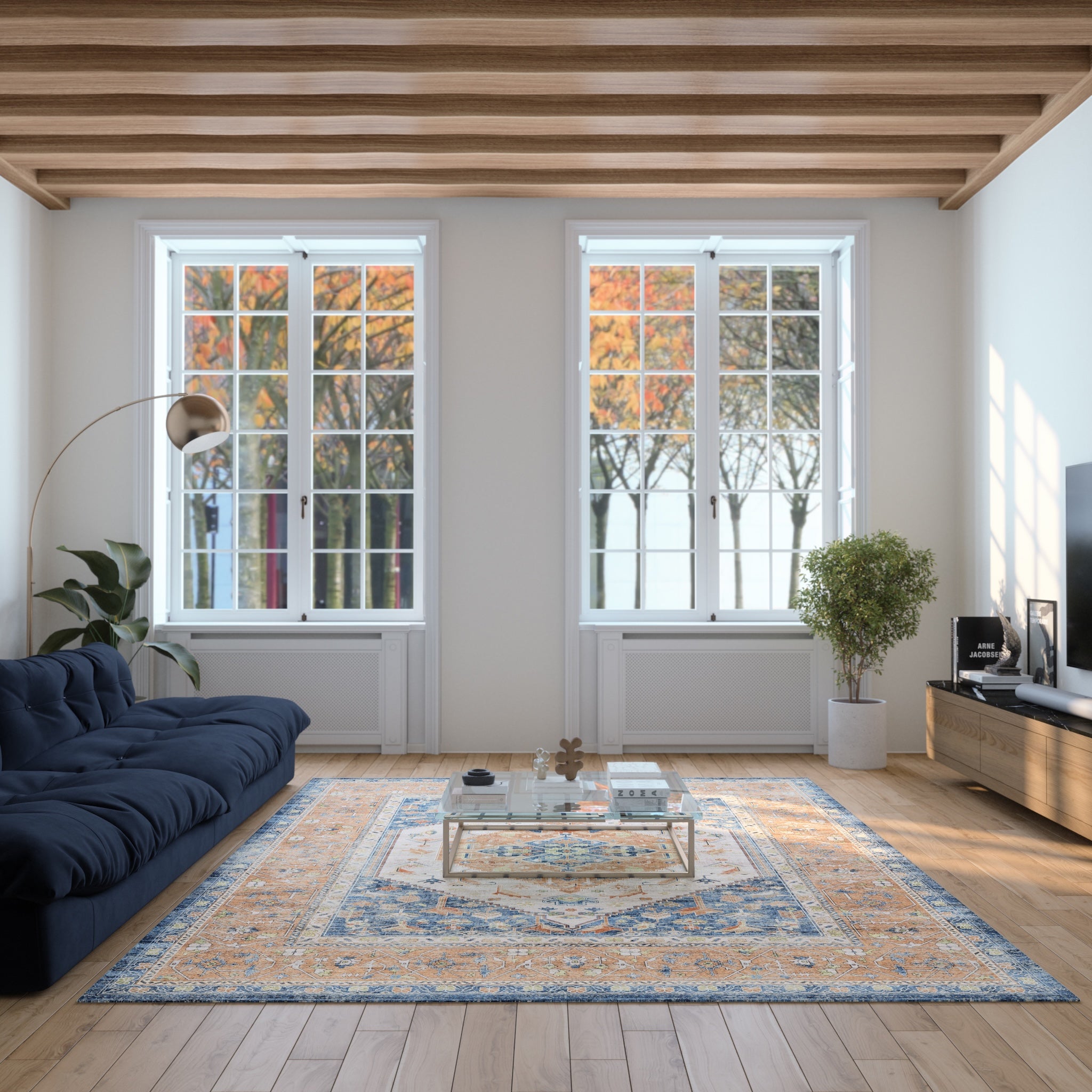 Emme Vintage-Medaillon-Teppich